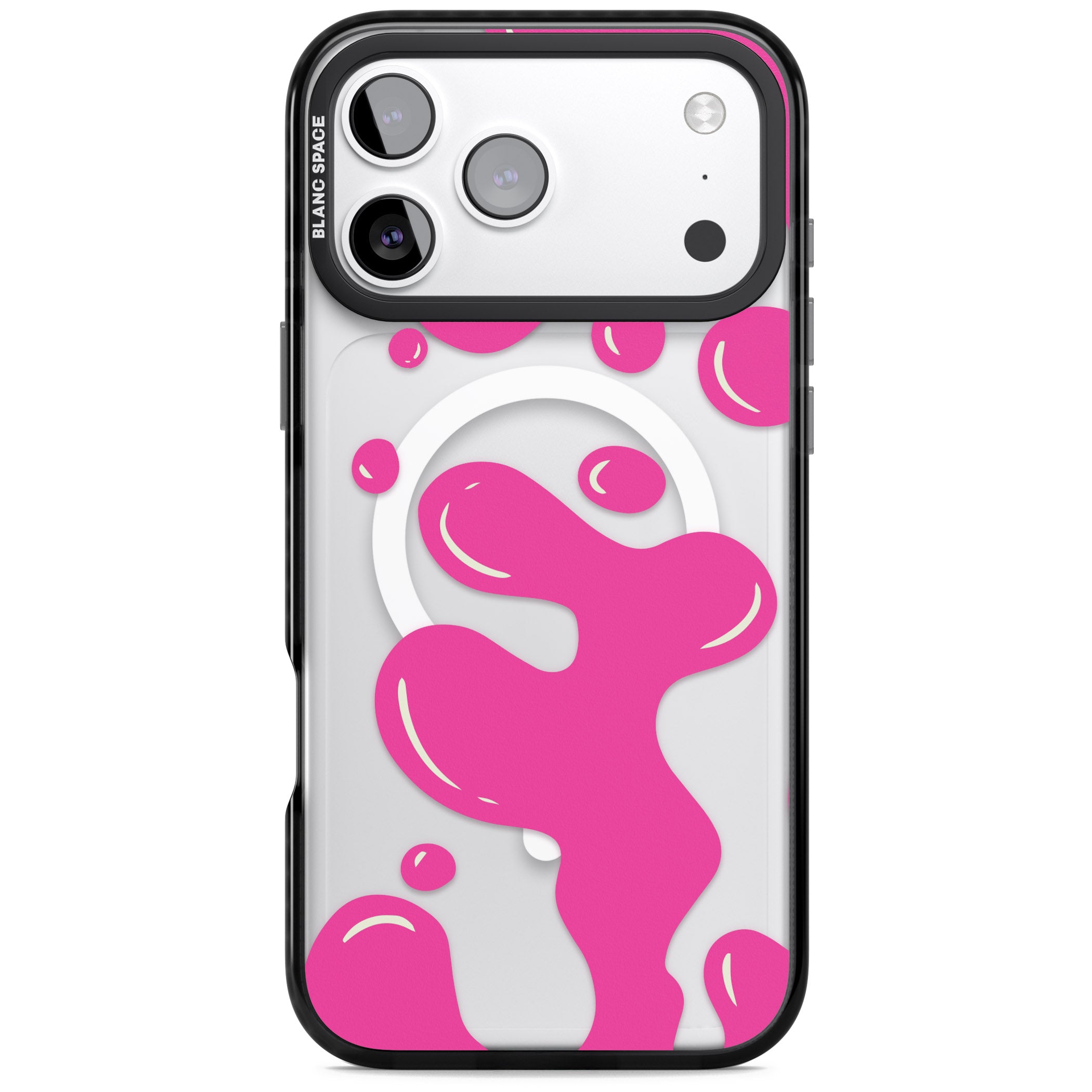 Pink Lava Lamp iPhone 17 Pro Max Impact Pro Black Phone Case