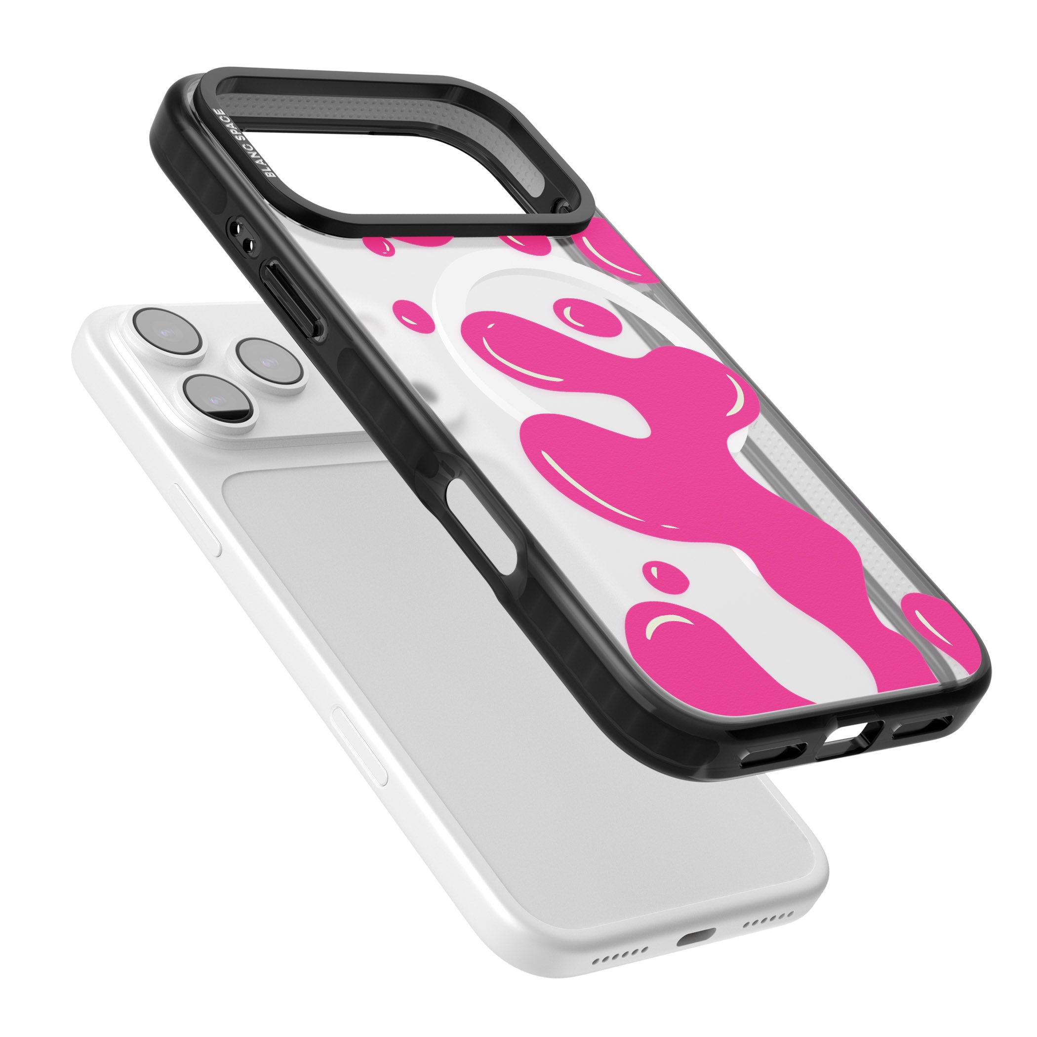 Pink Lava Lamp iPhone 17 Pro Impact Pro Black Phone Case Colours