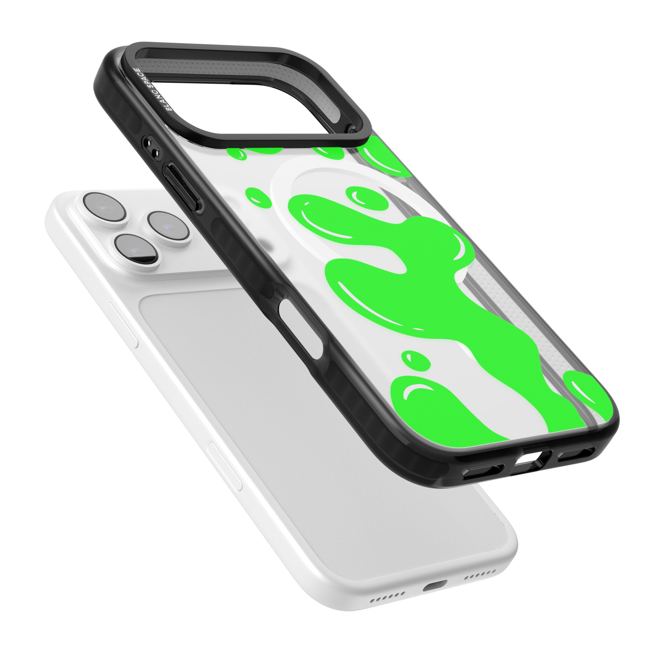 Green Lava Lamp iPhone 17 Pro Impact Pro Black Phone Case Colours