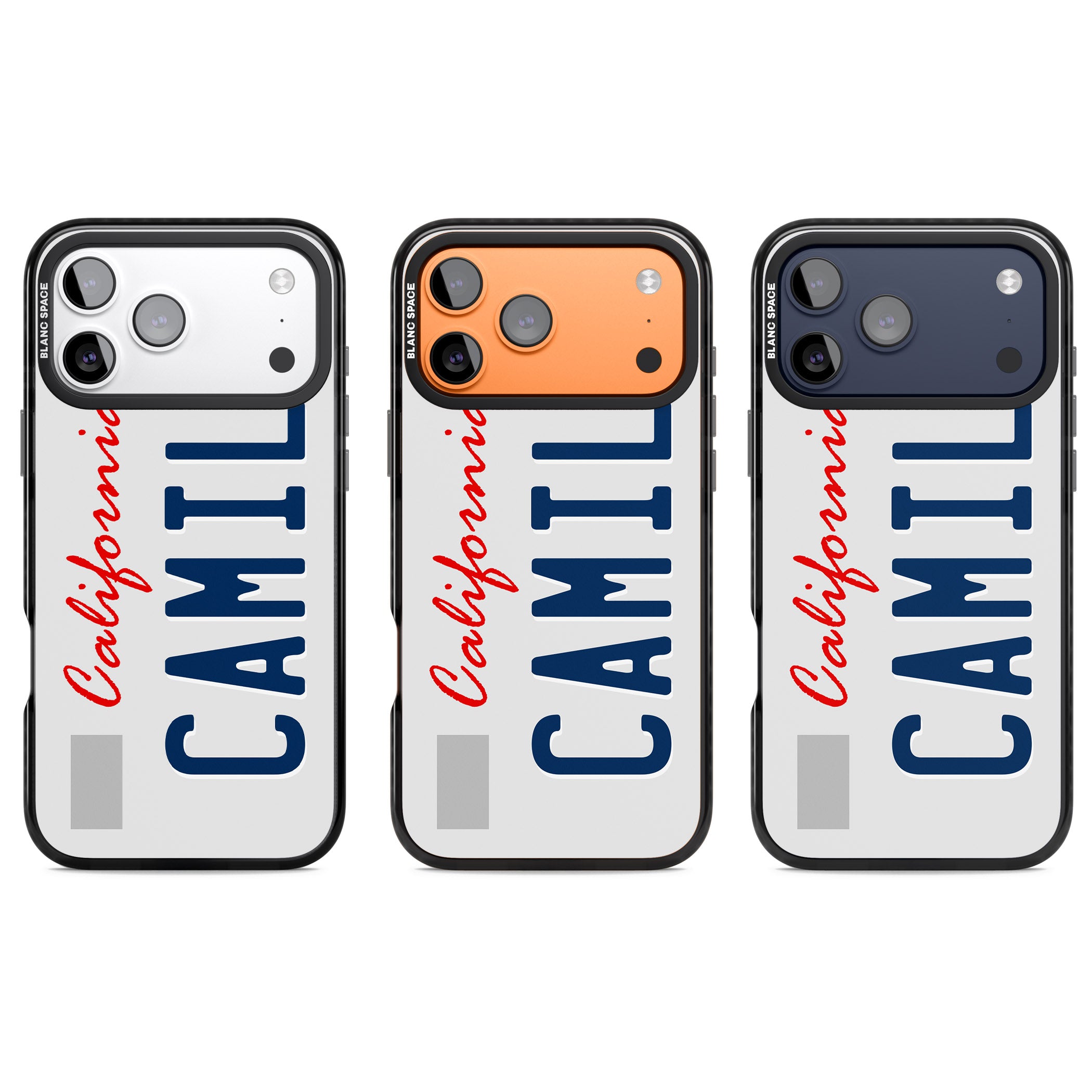 Personalised California License Plate iPhone 17 Pro Impact Pro Black Phone Case APT Impact Protection