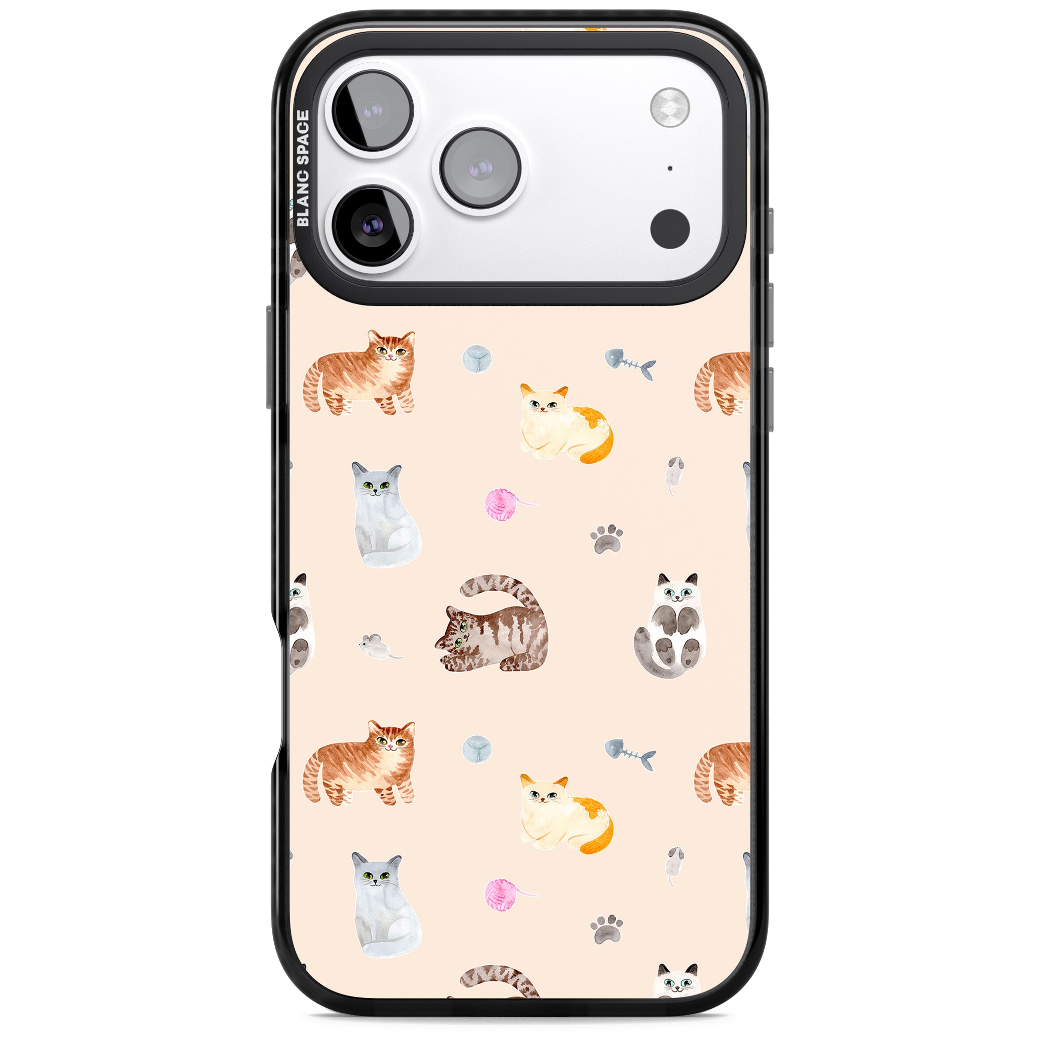 Cat Playground iPhone 17 Pro Impact Pro Black Phone Case