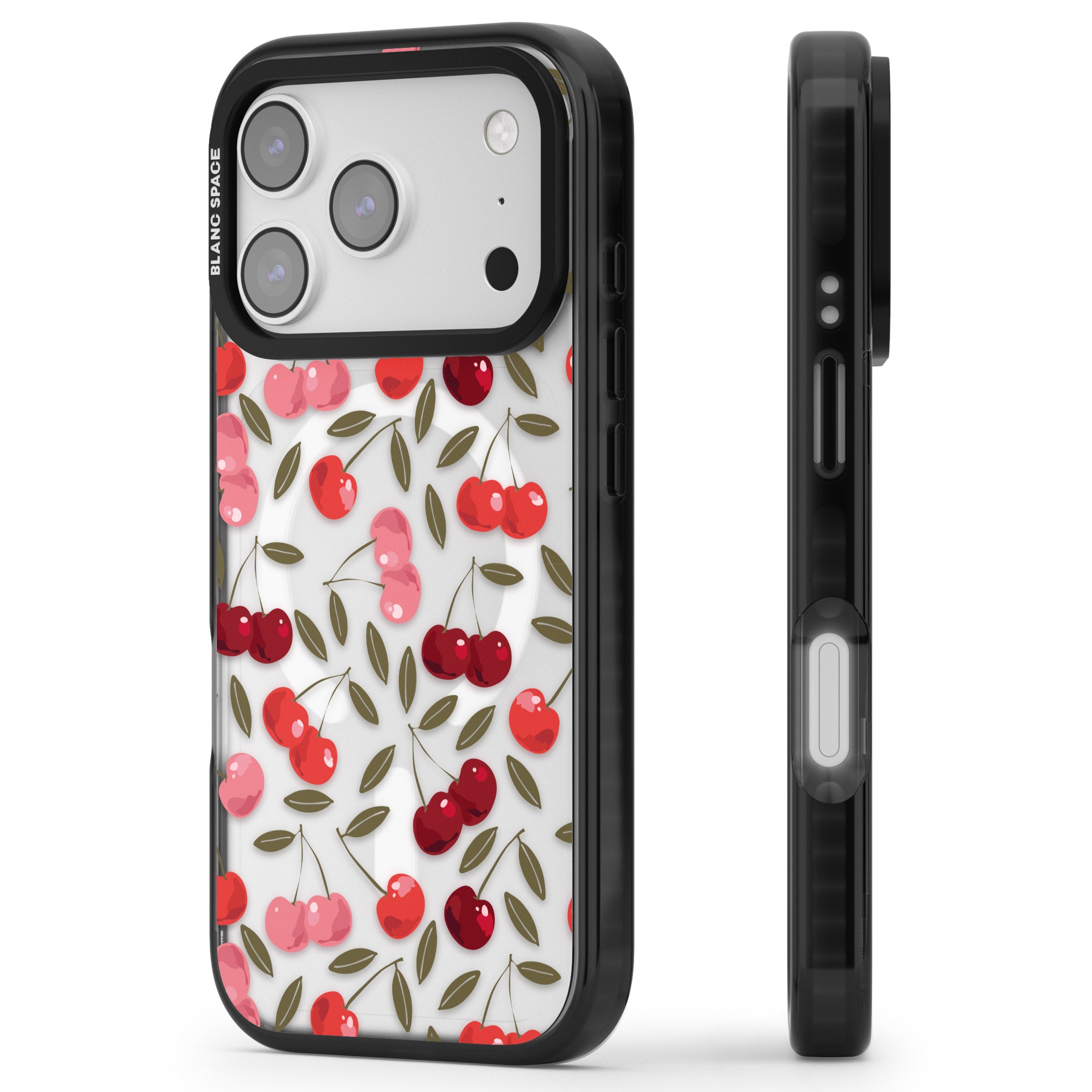Cherry On Top iPhone 17 Pro Impact Pro Black Phone Case Side Profile