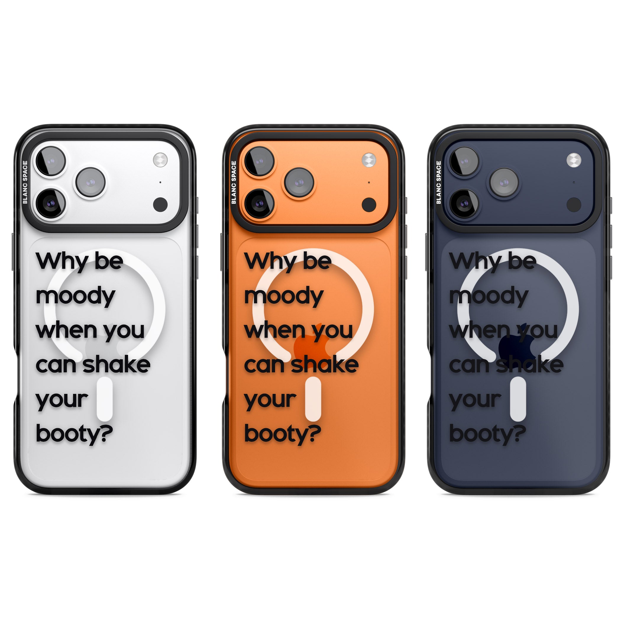 Why Be Moody? iPhone 17 Pro Impact Pro Black Phone Case APT Impact Protection