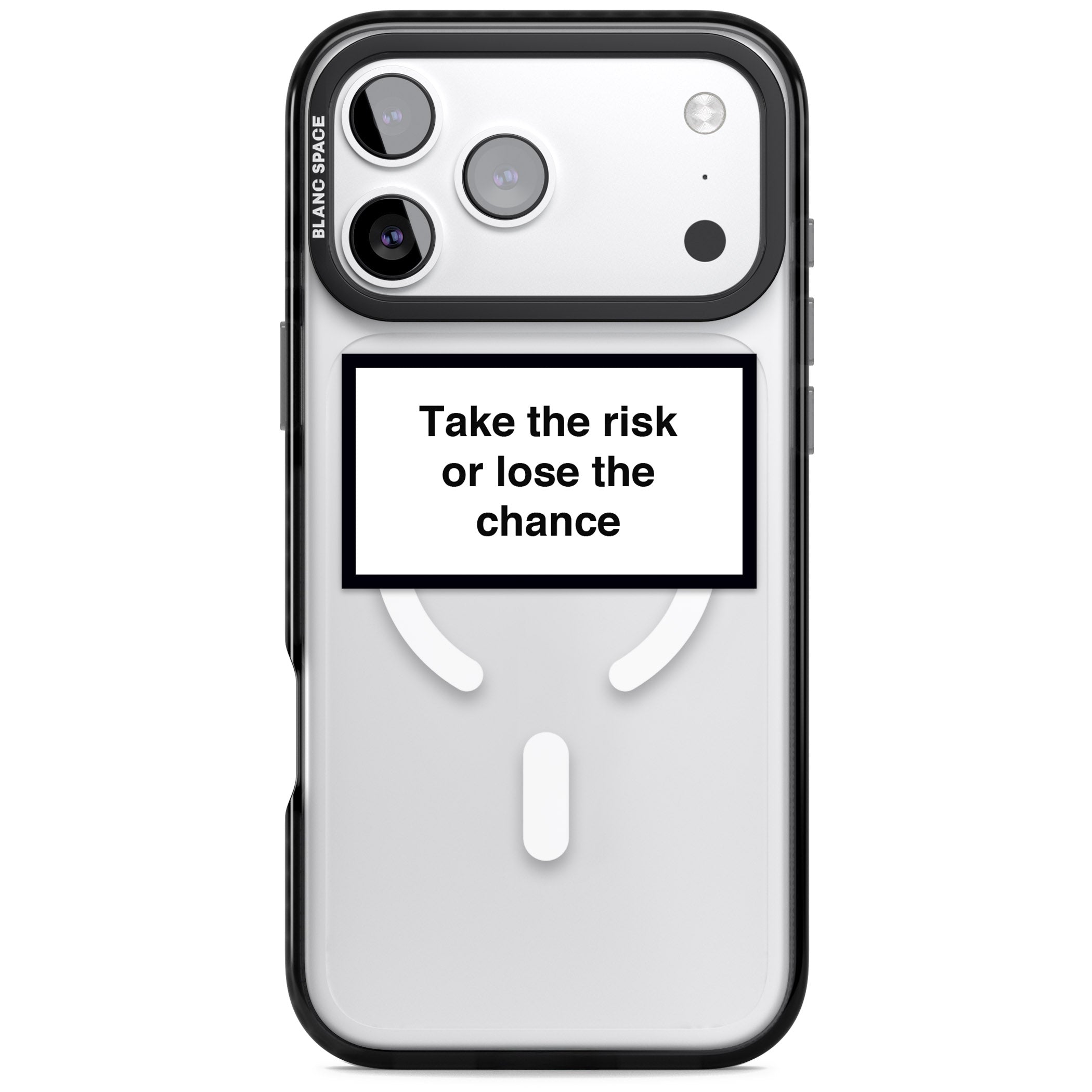Take The Risk Or Lose The Chance iPhone 17 Pro Impact Pro Black Phone Case