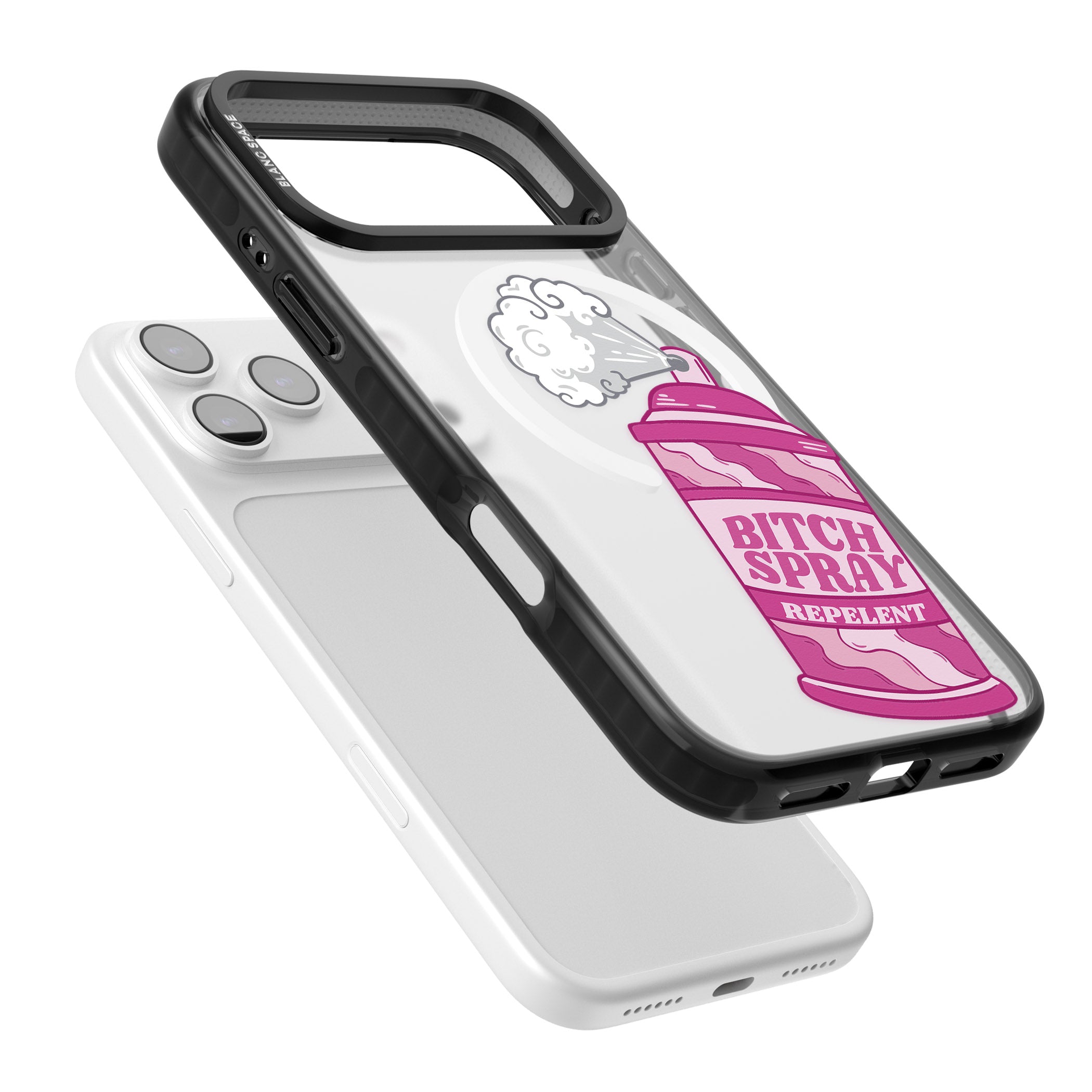 B*Tch Spray iPhone 17 Pro Impact Pro Black Phone Case Colours