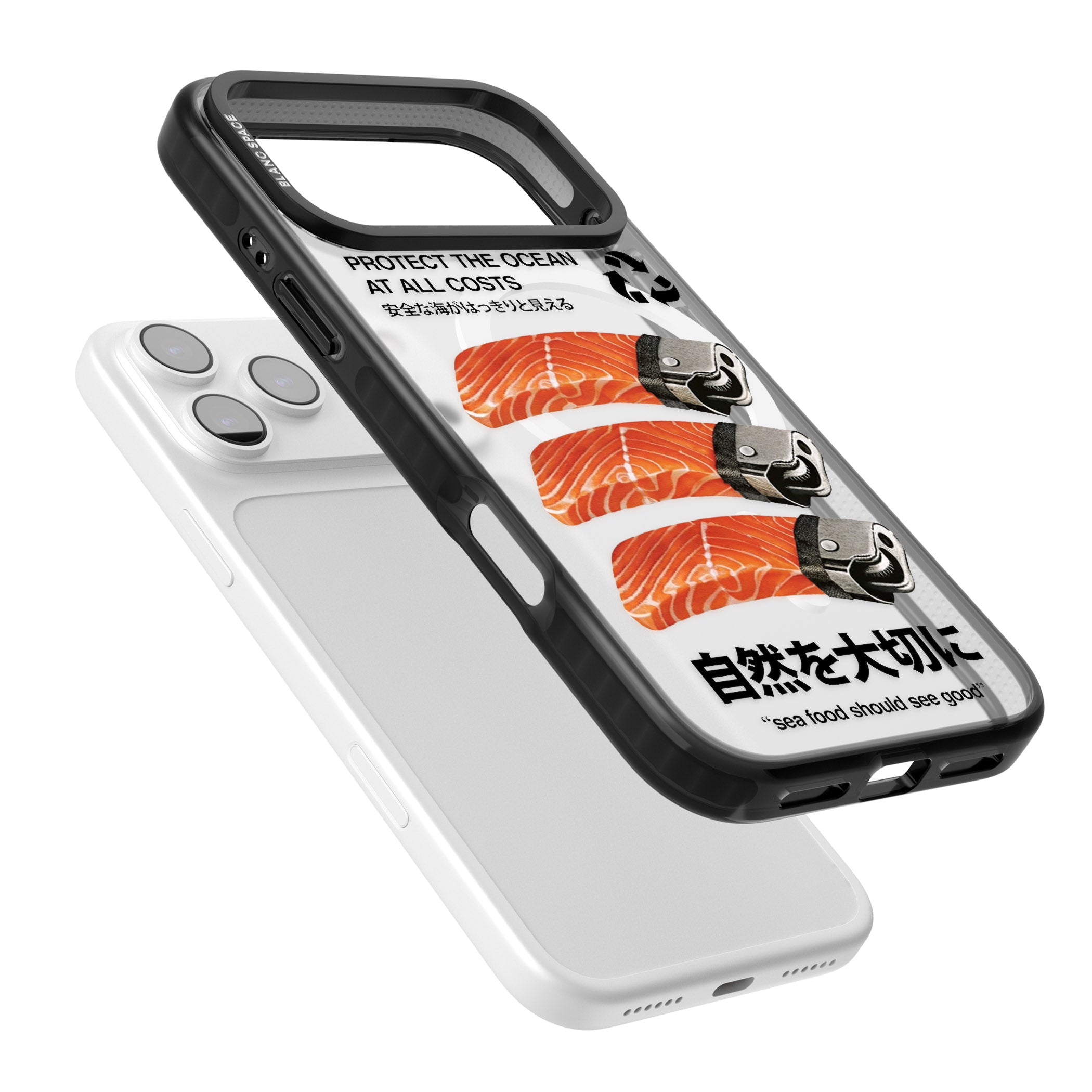 Protect The Ocean iPhone 17 Pro Impact Pro Black Phone Case Colours