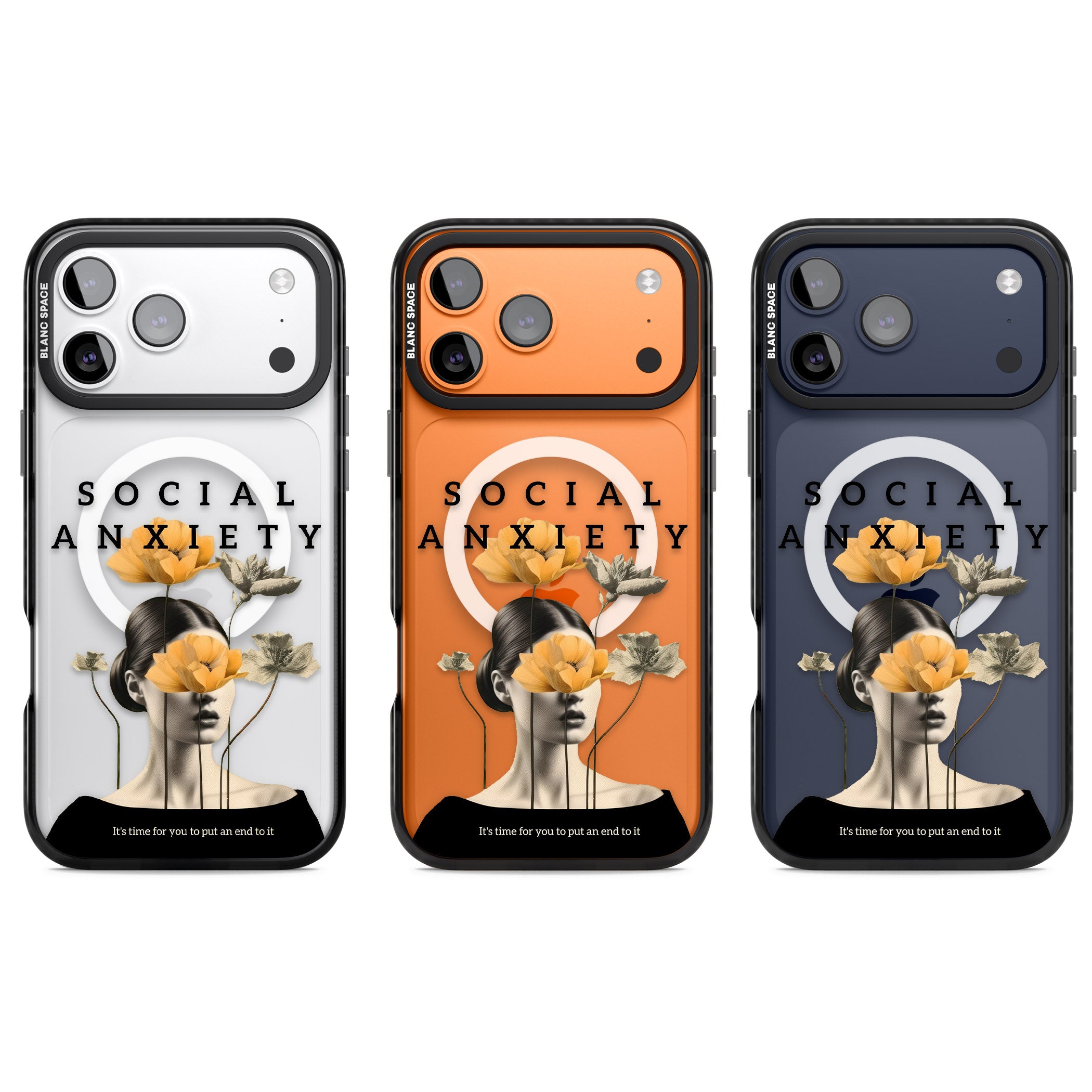 Social Anxiety iPhone 17 Pro Impact Pro Black Phone Case APT Impact Protection