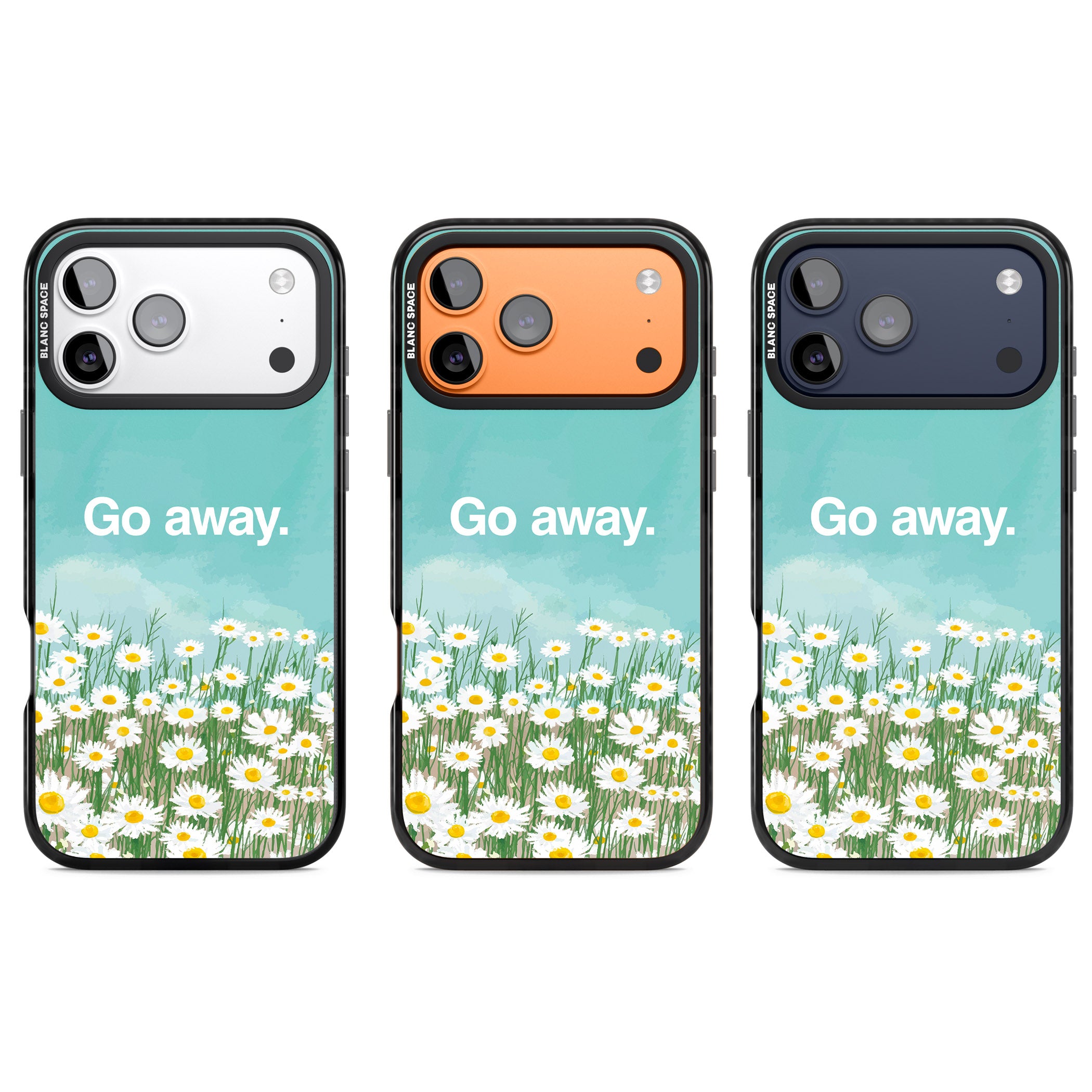 Go Away iPhone 17 Pro Impact Pro Black Phone Case APT Impact Protection