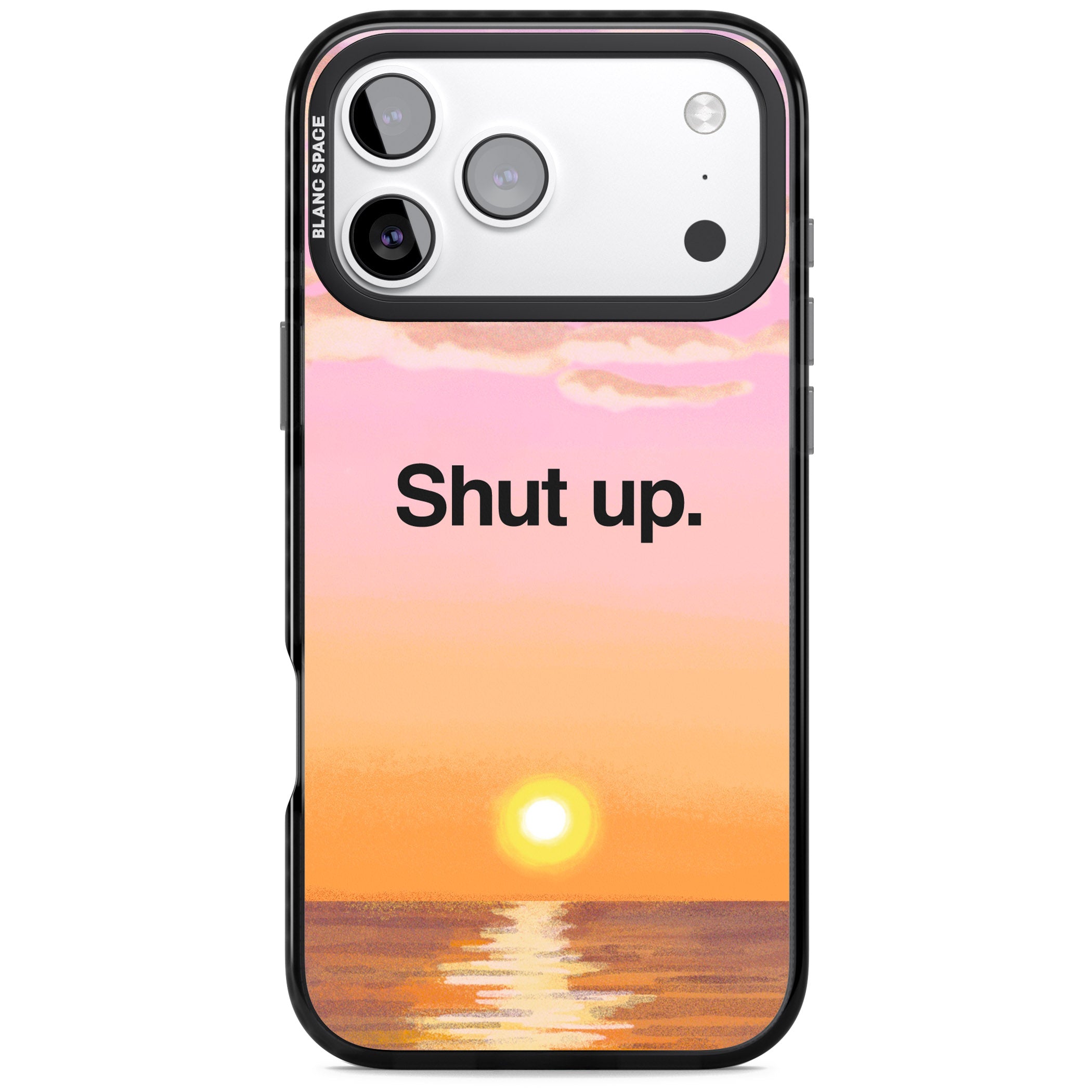 Shut Up iPhone 17 Pro Impact Pro Black Phone Case