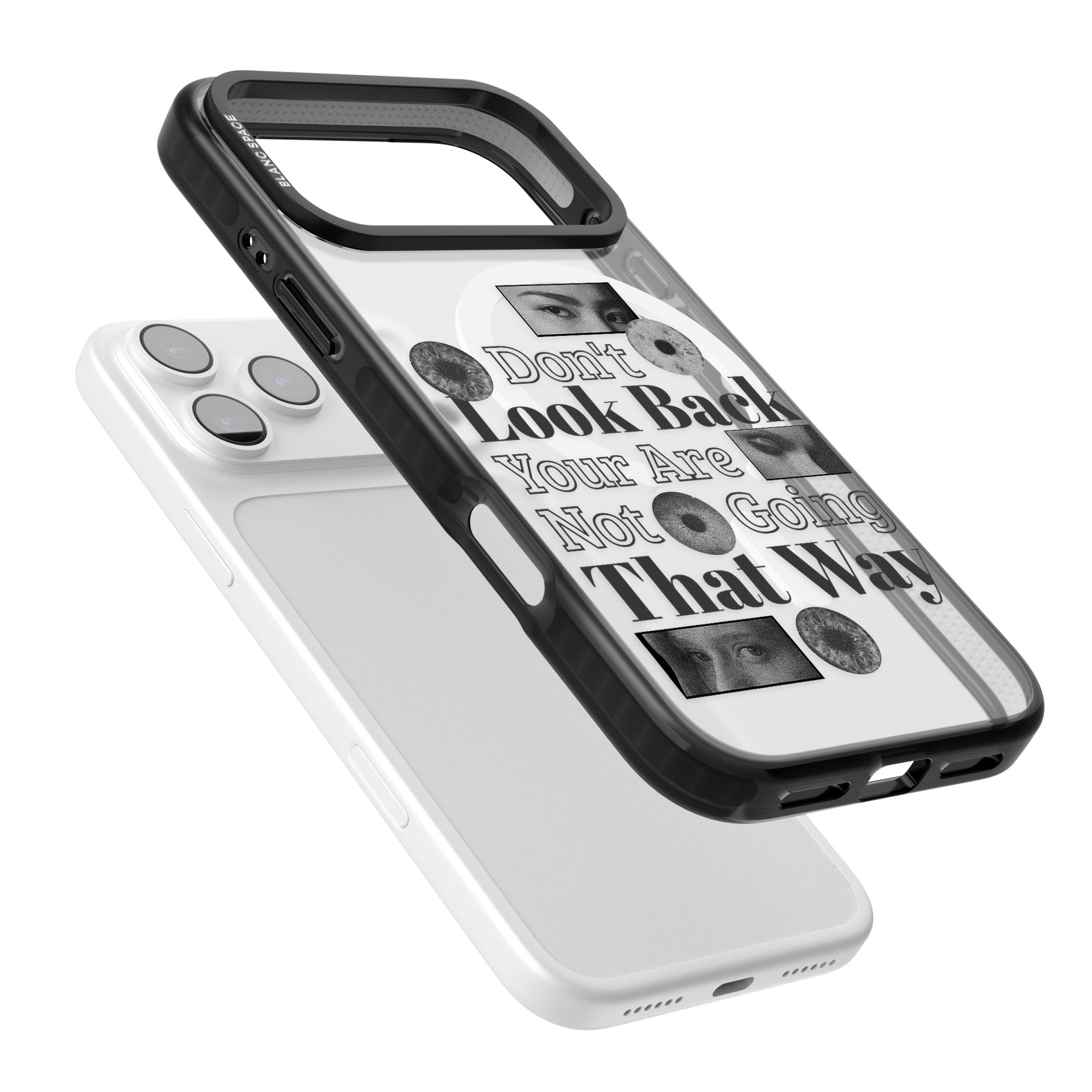 Dont Look Back iPhone 17 Pro Max Impact Pro Black Phone Case Colours
