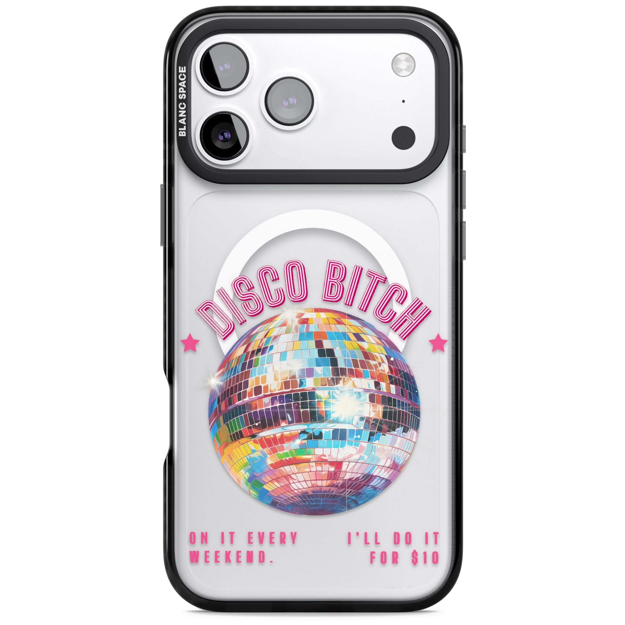 Disco B Tch iPhone 17 Pro Impact Pro Black Phone Case