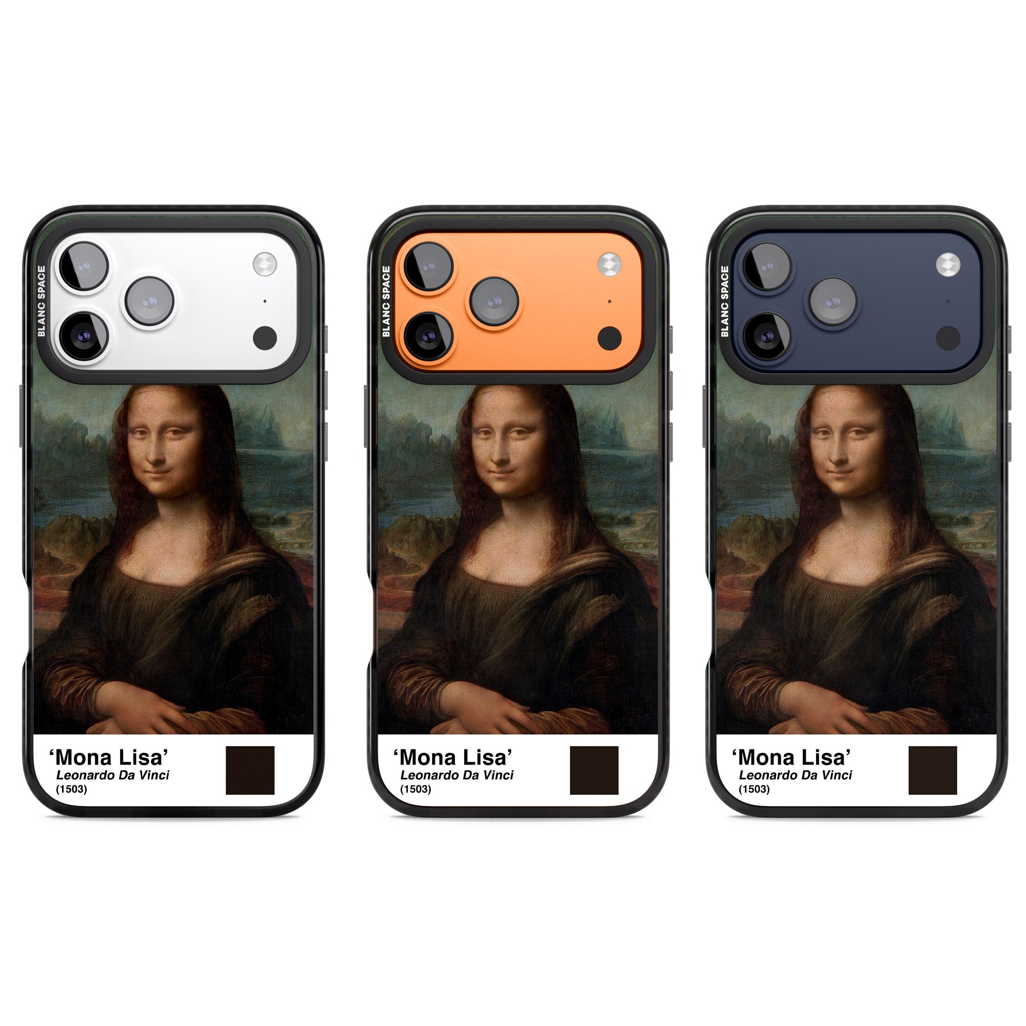 Mona Lisa iPhone 17 Pro Impact Pro Black Phone Case APT Impact Protection