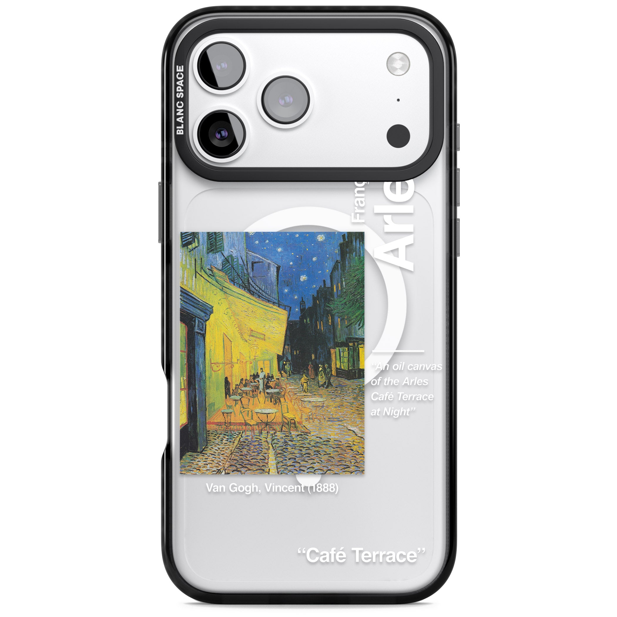 Cafe Terrace At Night iPhone 17 Pro Impact Pro Black Phone Case
