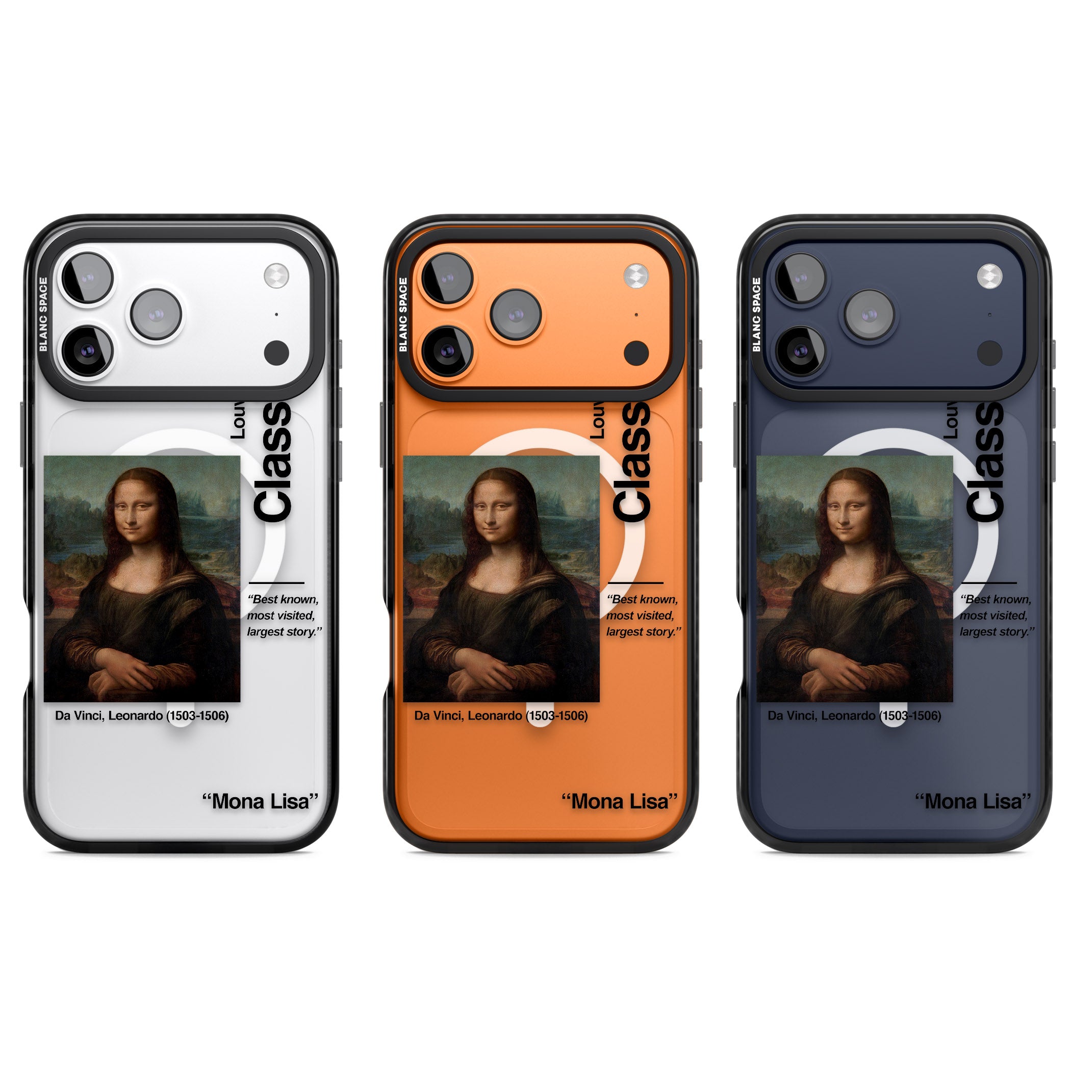 Mona Lisa Leonardo Da Vinci iPhone 17 Pro Impact Pro Black Phone Case APT Impact Protection
