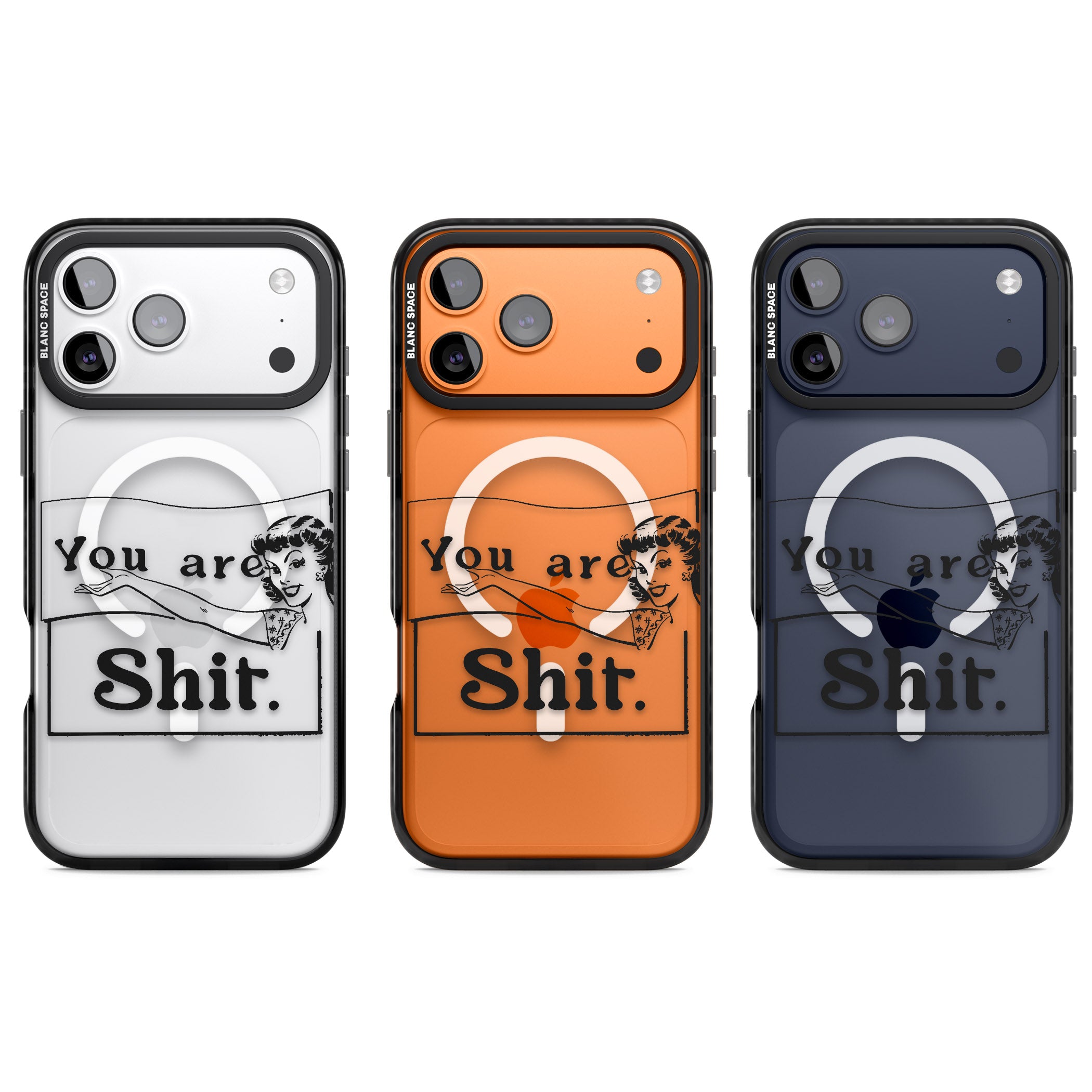 You Are Sh T iPhone 17 Pro Impact Pro Black Phone Case APT Impact Protection