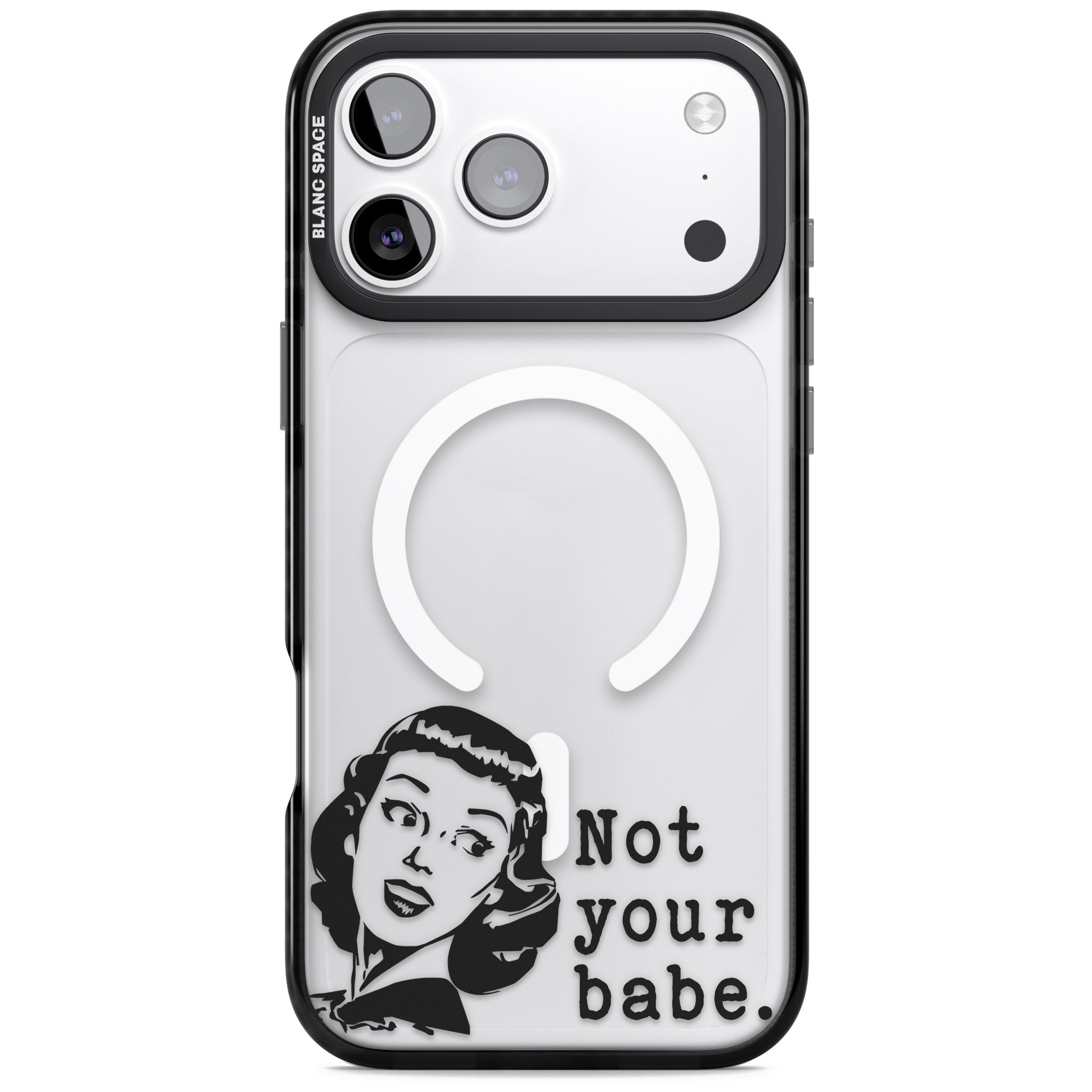 Not Your Babe iPhone 17 Pro Impact Pro Black Phone Case