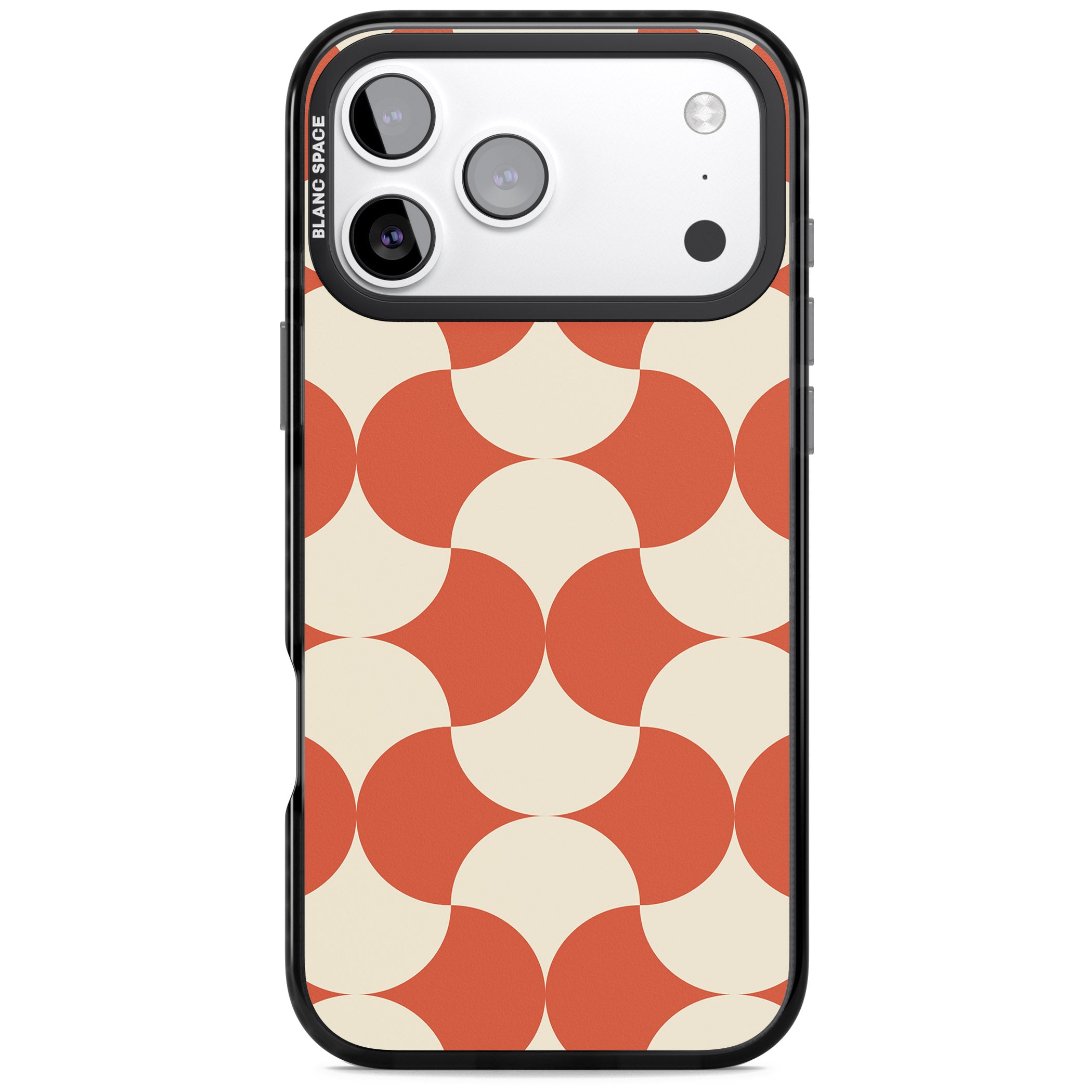 Abstract Retro Shapes iPhone 17 Pro Impact Pro Black Phone Case