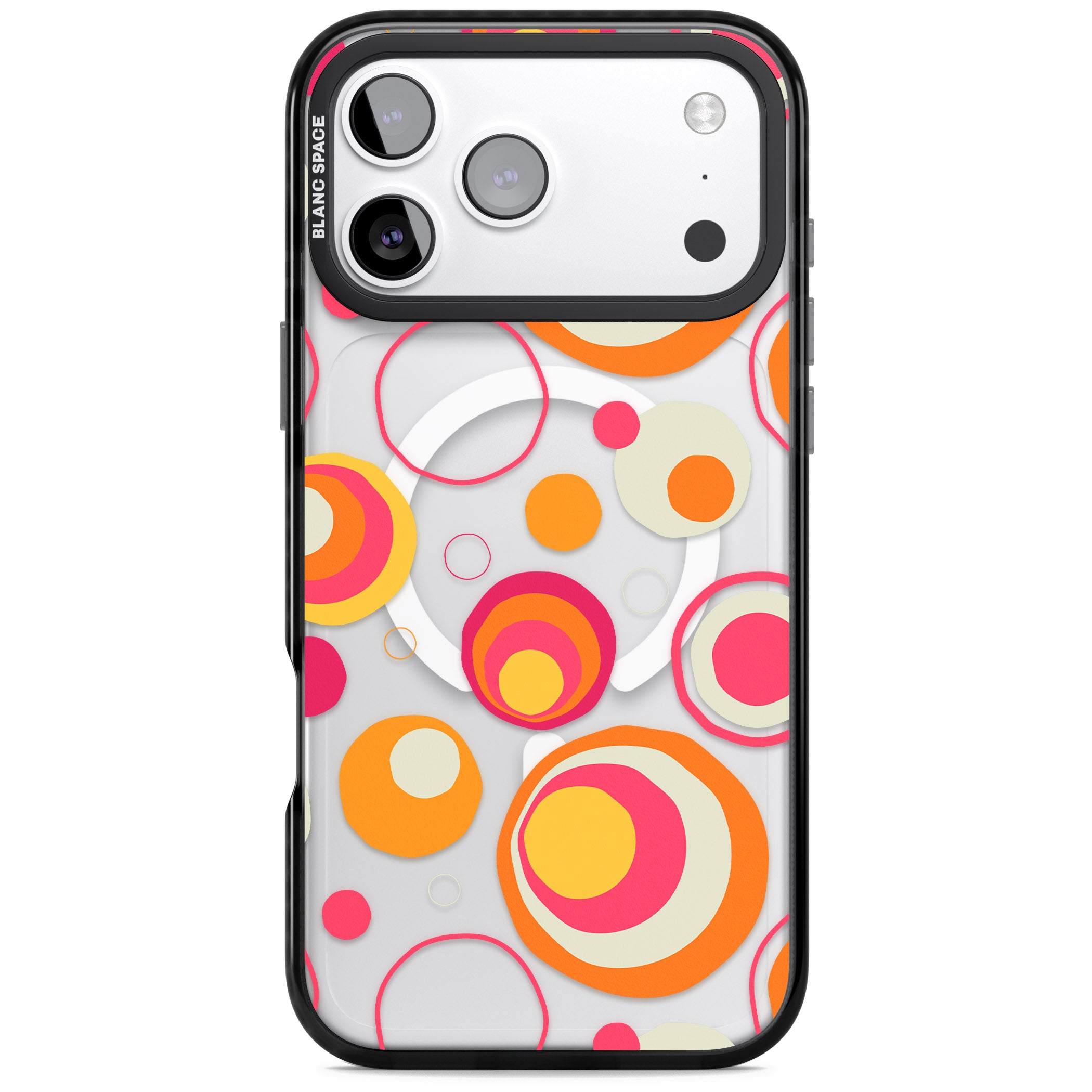 Mid Century Party Pattern iPhone 17 Pro Impact Pro Black Phone Case