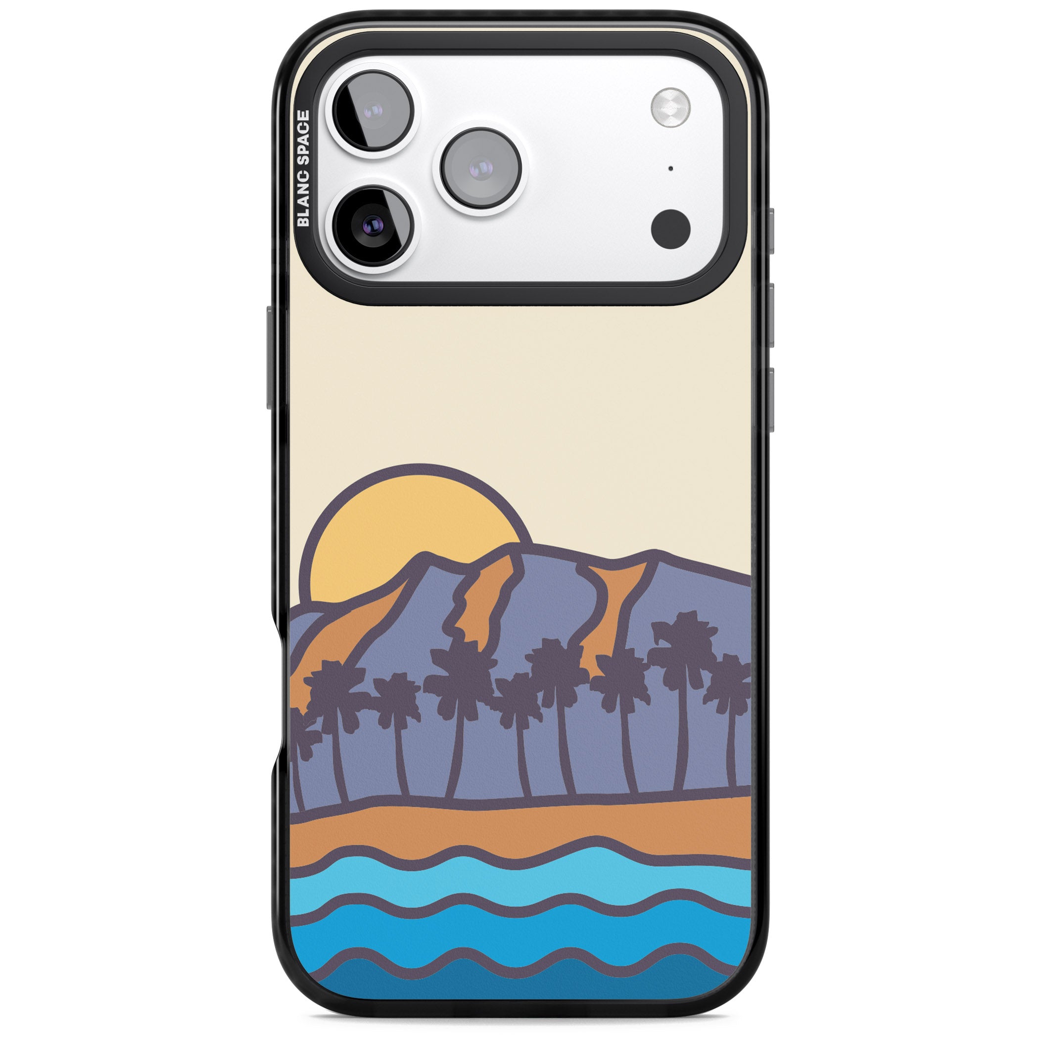 South Sunset iPhone 17 Pro Impact Pro Black Phone Case