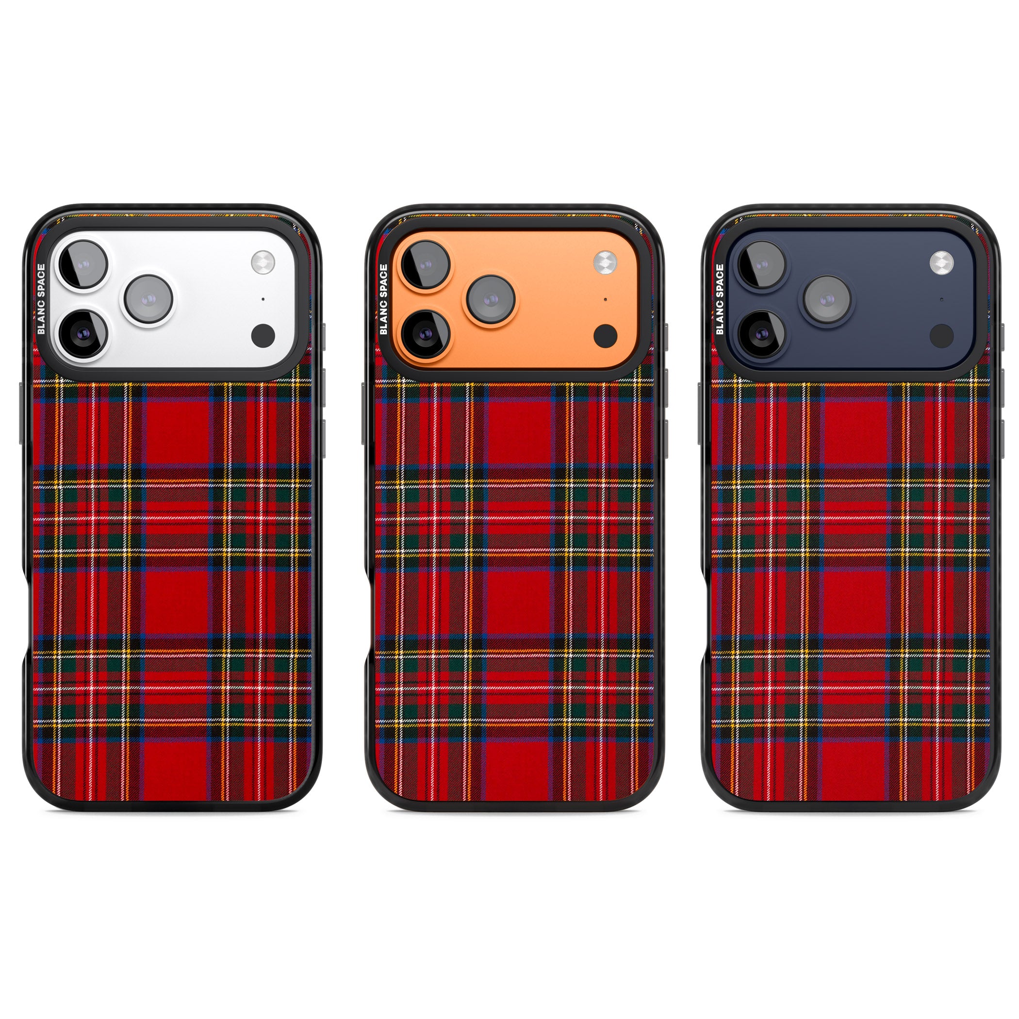 Royal Stewart Tartan iPhone 17 Pro Impact Pro Black Phone Case APT Impact Protection