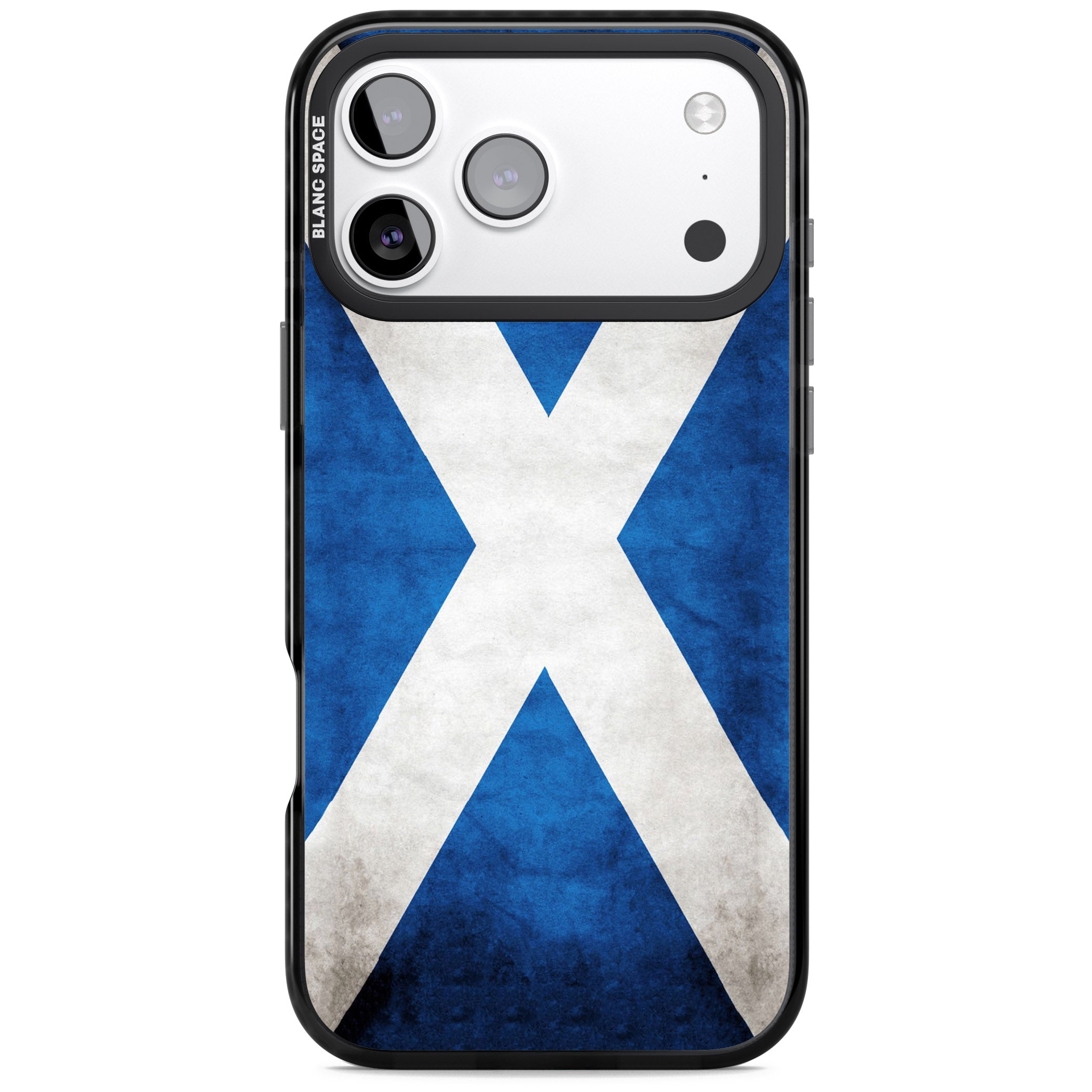 Scotland Saltire Flag iPhone 17 Pro Max Impact Pro Black Phone Case