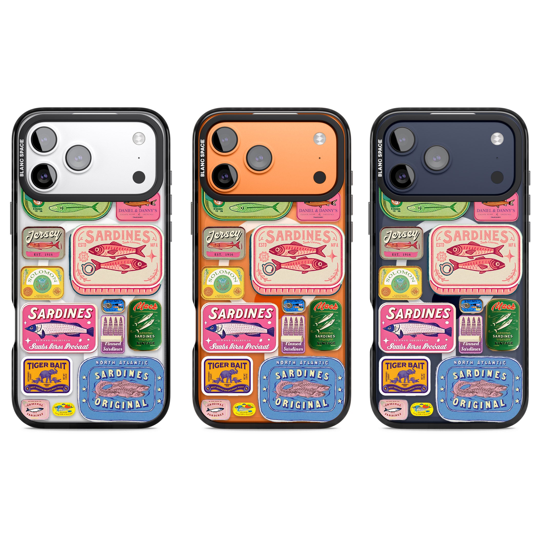 Vintage Sardine Tins iPhone 17 Pro Impact Pro Black Phone Case APT Impact Protection