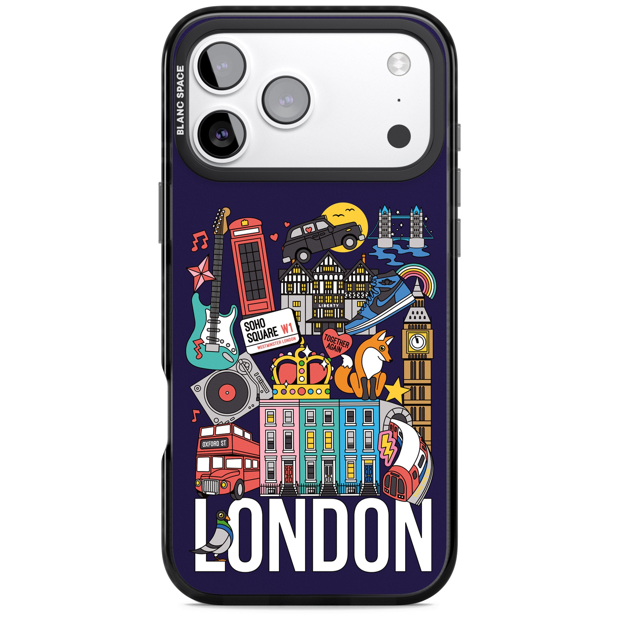 London Calling iPhone 17 Pro Impact Pro Black Phone Case