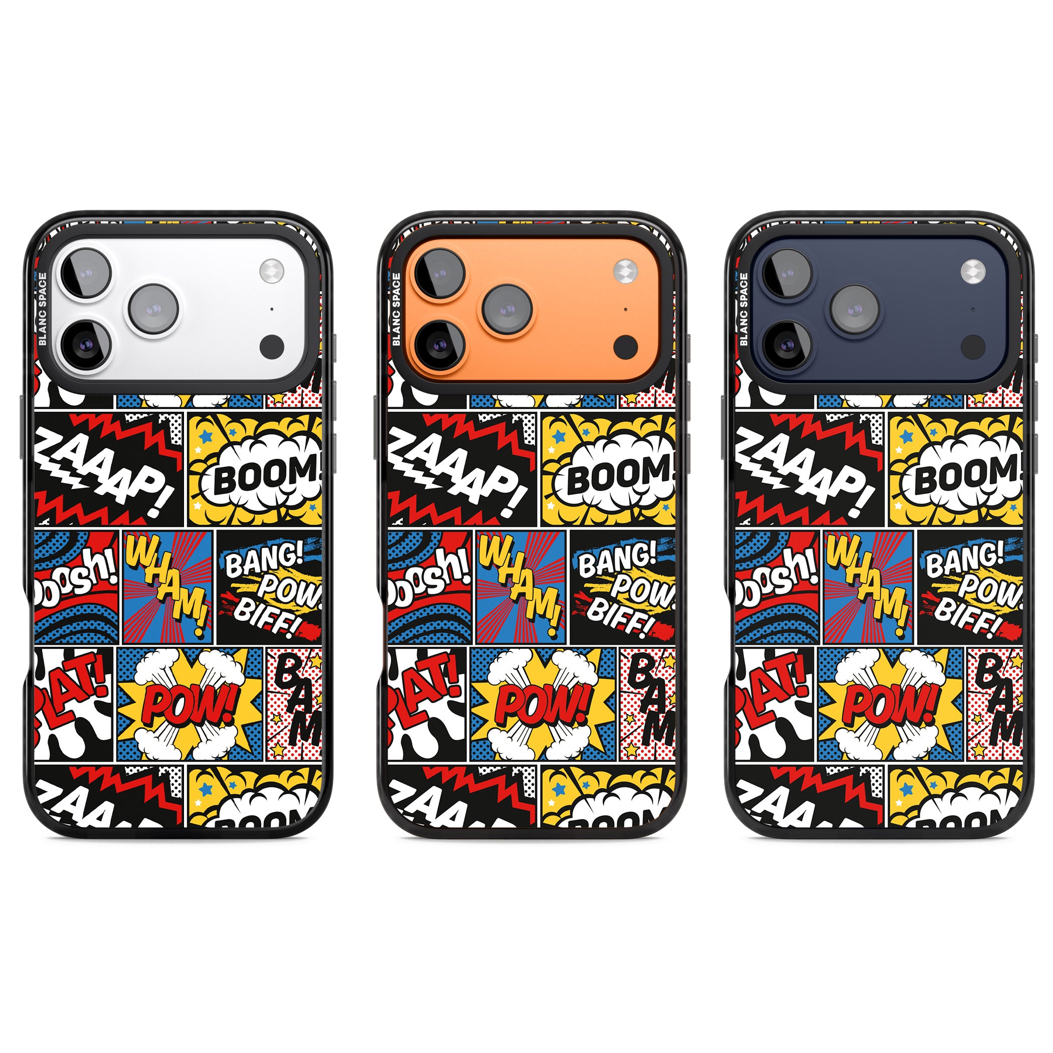 Onomatopoeia iPhone 17 Pro Impact Pro Black Phone Case APT Impact Protection