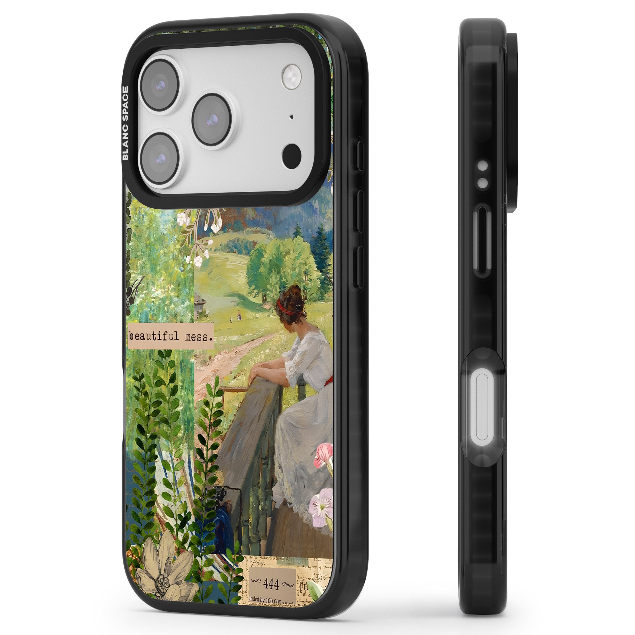 Beautiful Mess iPhone 17 Pro Impact Pro Black Phone Case Side Profile