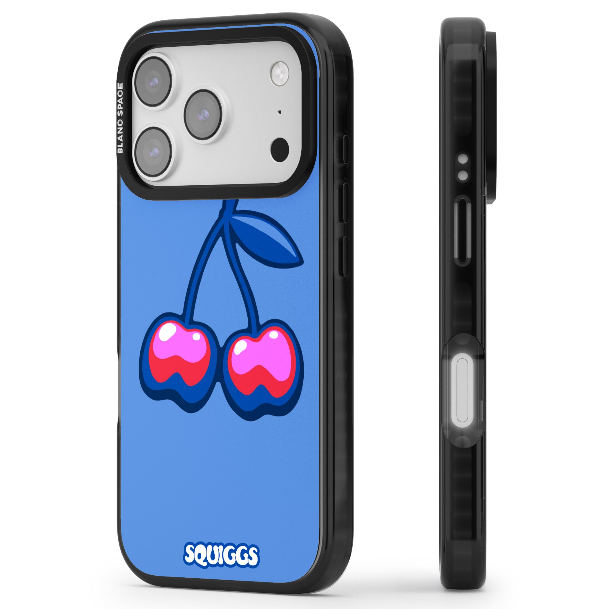 Cherry Bomb iPhone 17 Pro Impact Pro Black Phone Case Side Profile