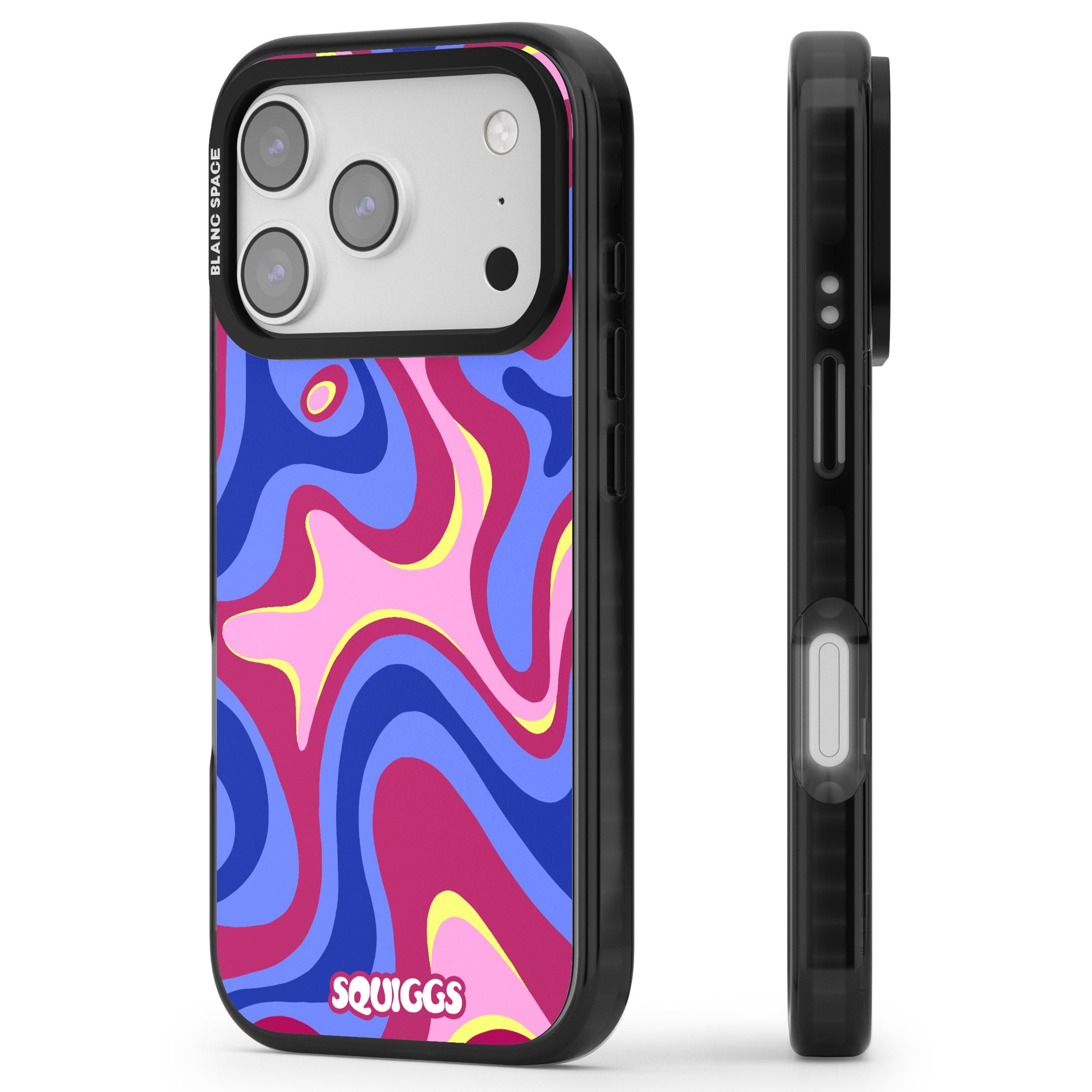 Blue Lava iPhone 17 Pro Impact Pro Black Phone Case Side Profile