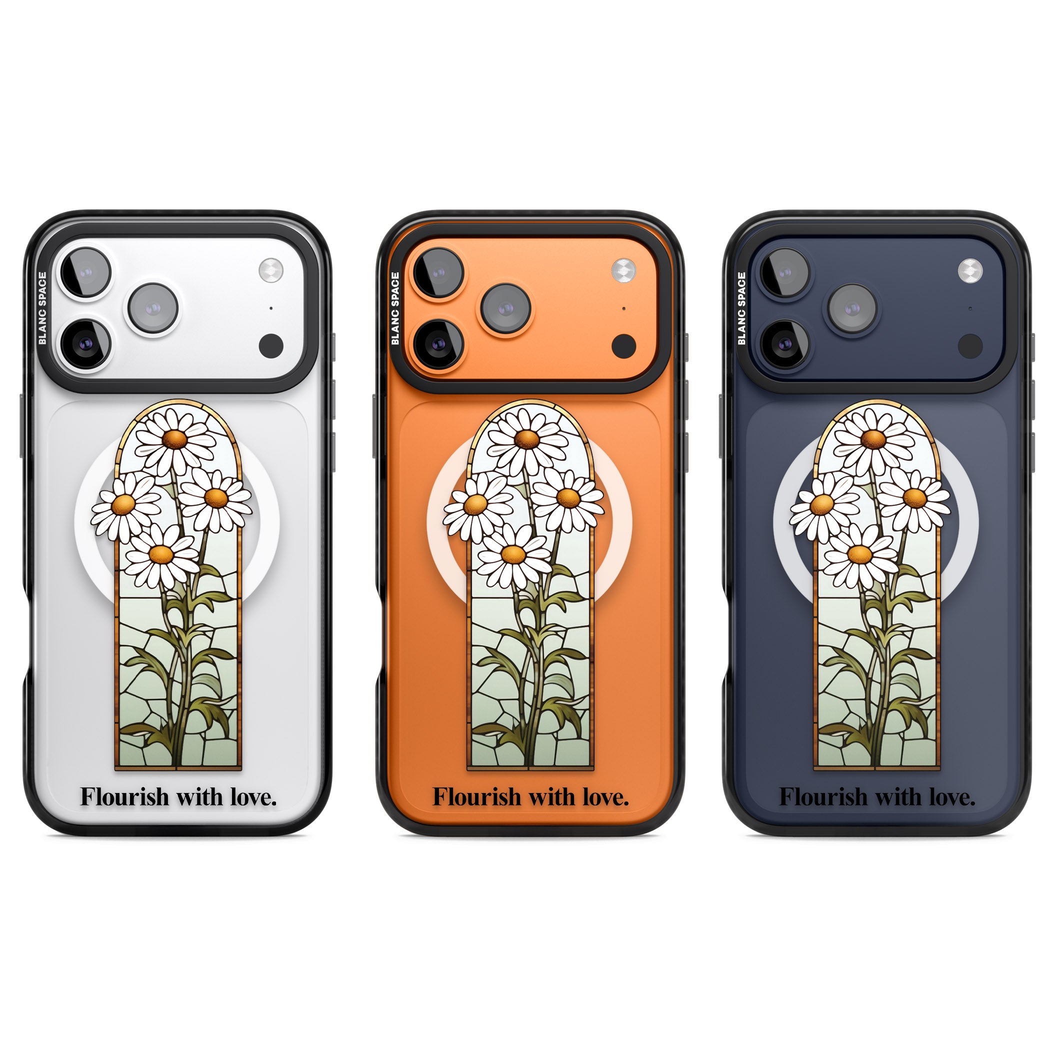 Flourish With Love iPhone 17 Pro Impact Pro Black Phone Case APT Impact Protection