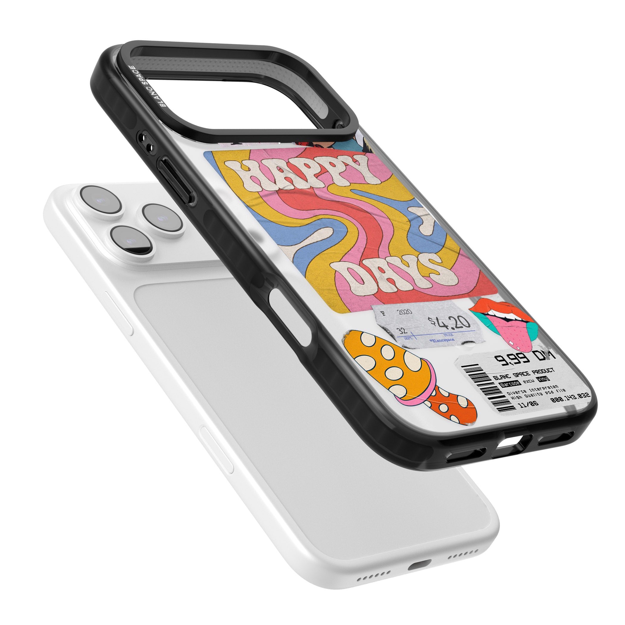 Groovy Trip iPhone 17 Pro Impact Pro Black Phone Case Colours