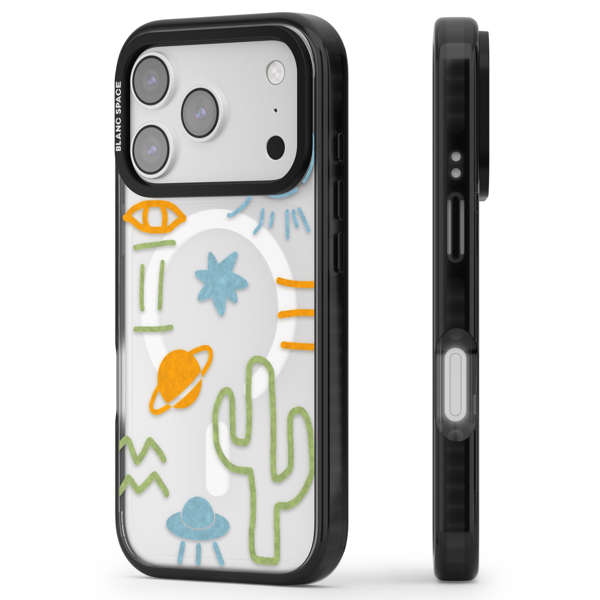 Summer Heat iPhone 17 Pro Max Impact Pro Black Phone Case Side Profile