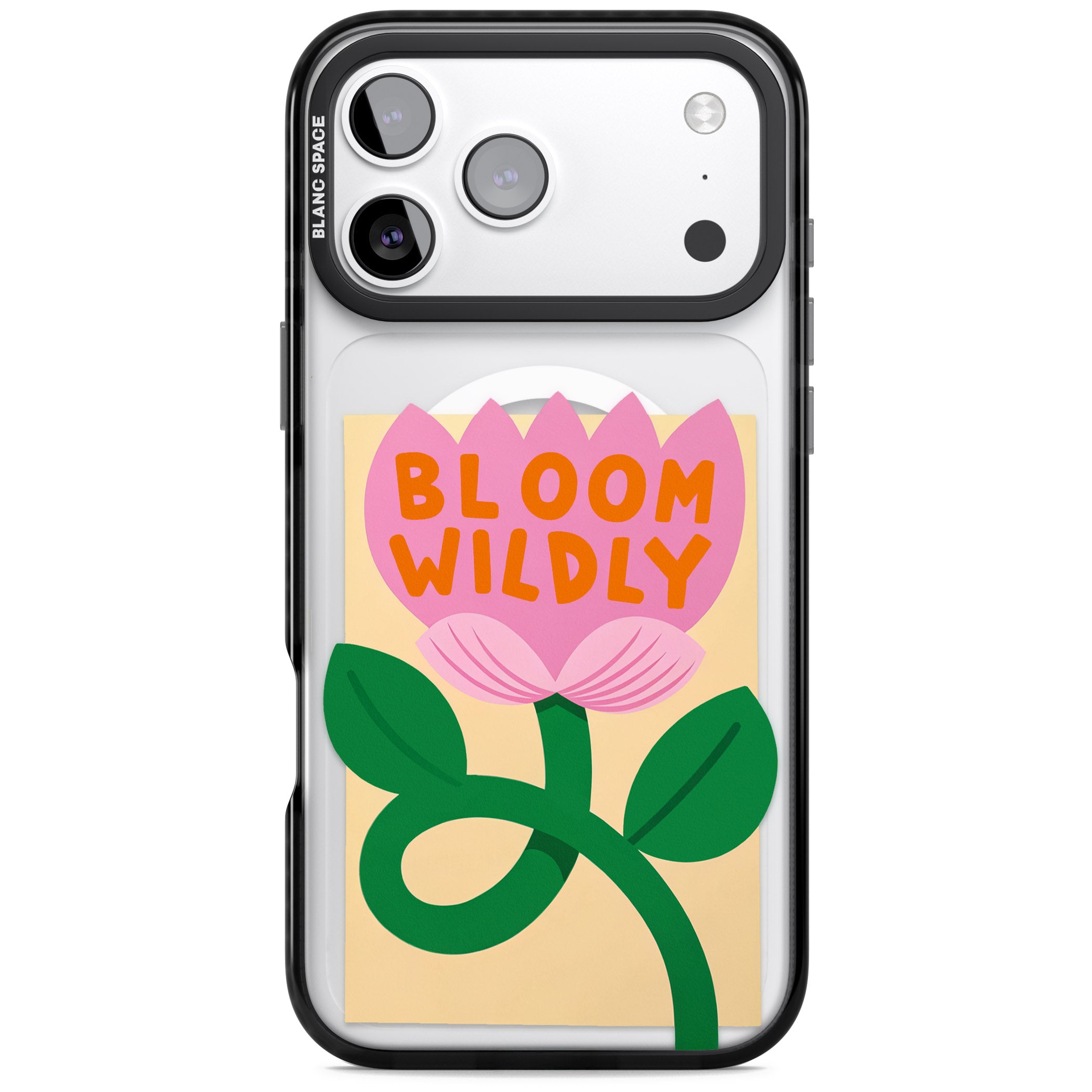 Bloom Wildly iPhone 17 Pro Impact Pro Black Phone Case