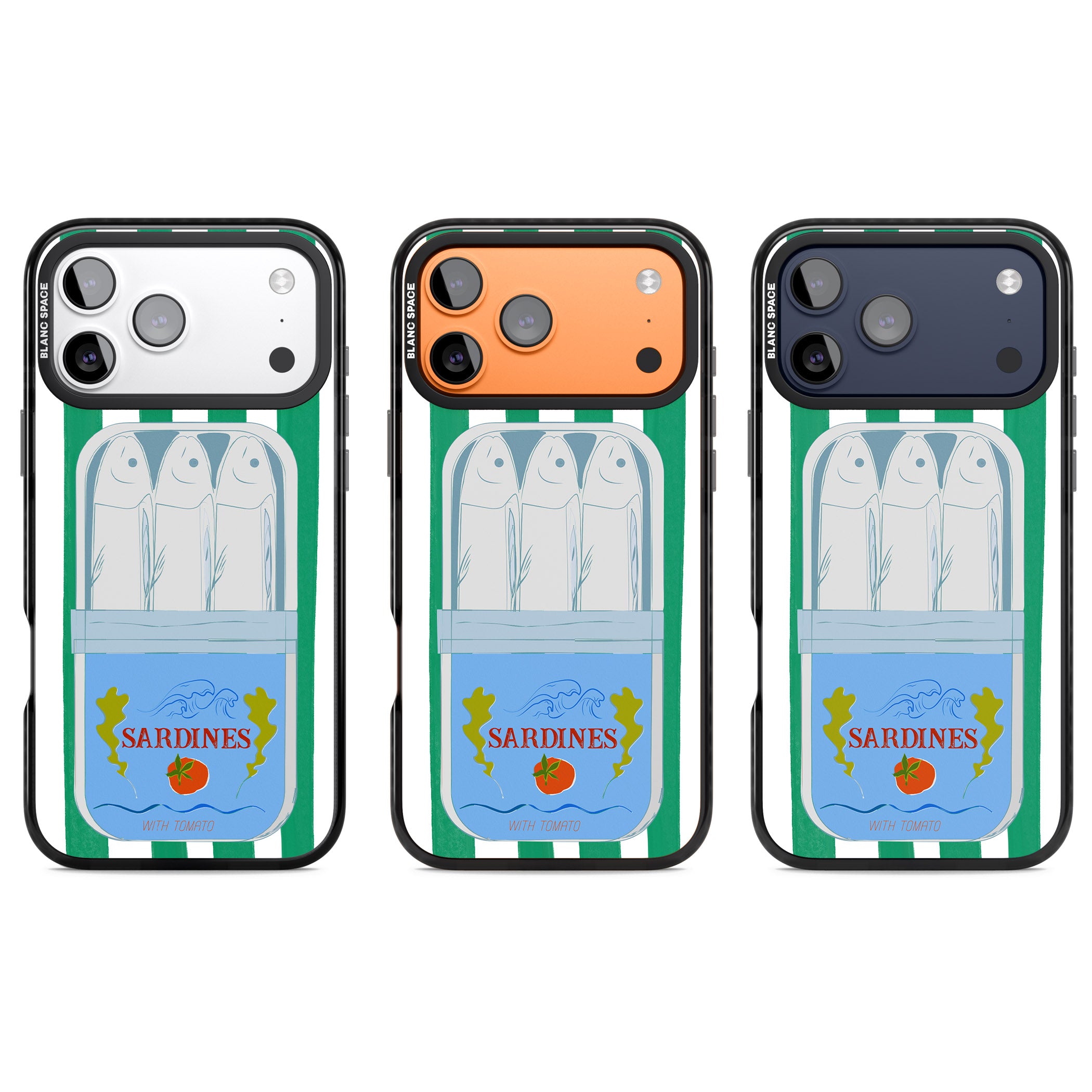 Italian Coastal Sardines iPhone 17 Pro Impact Pro Black Phone Case APT Impact Protection