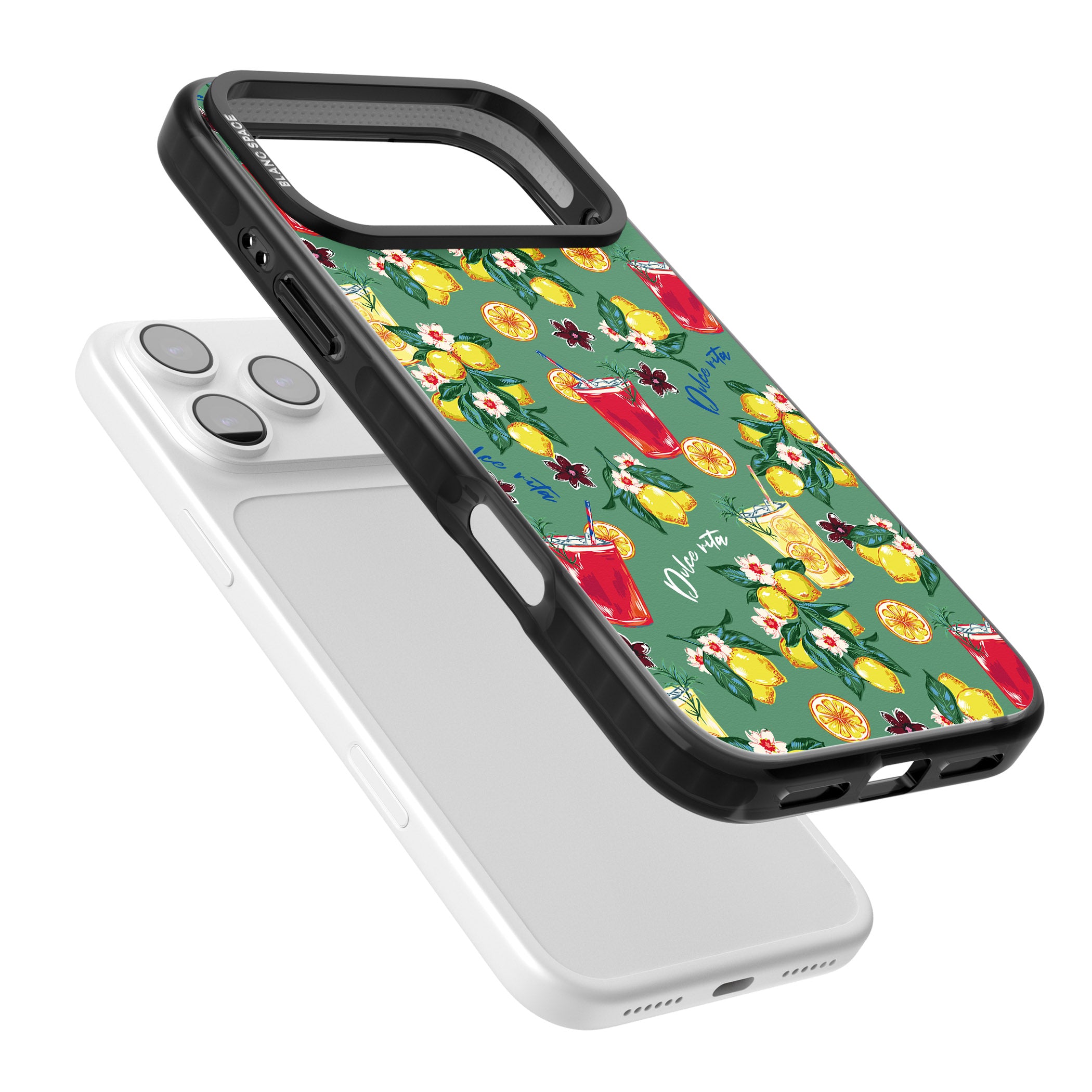 Lemon Cocktails iPhone 17 Pro Impact Pro Black Phone Case Colours