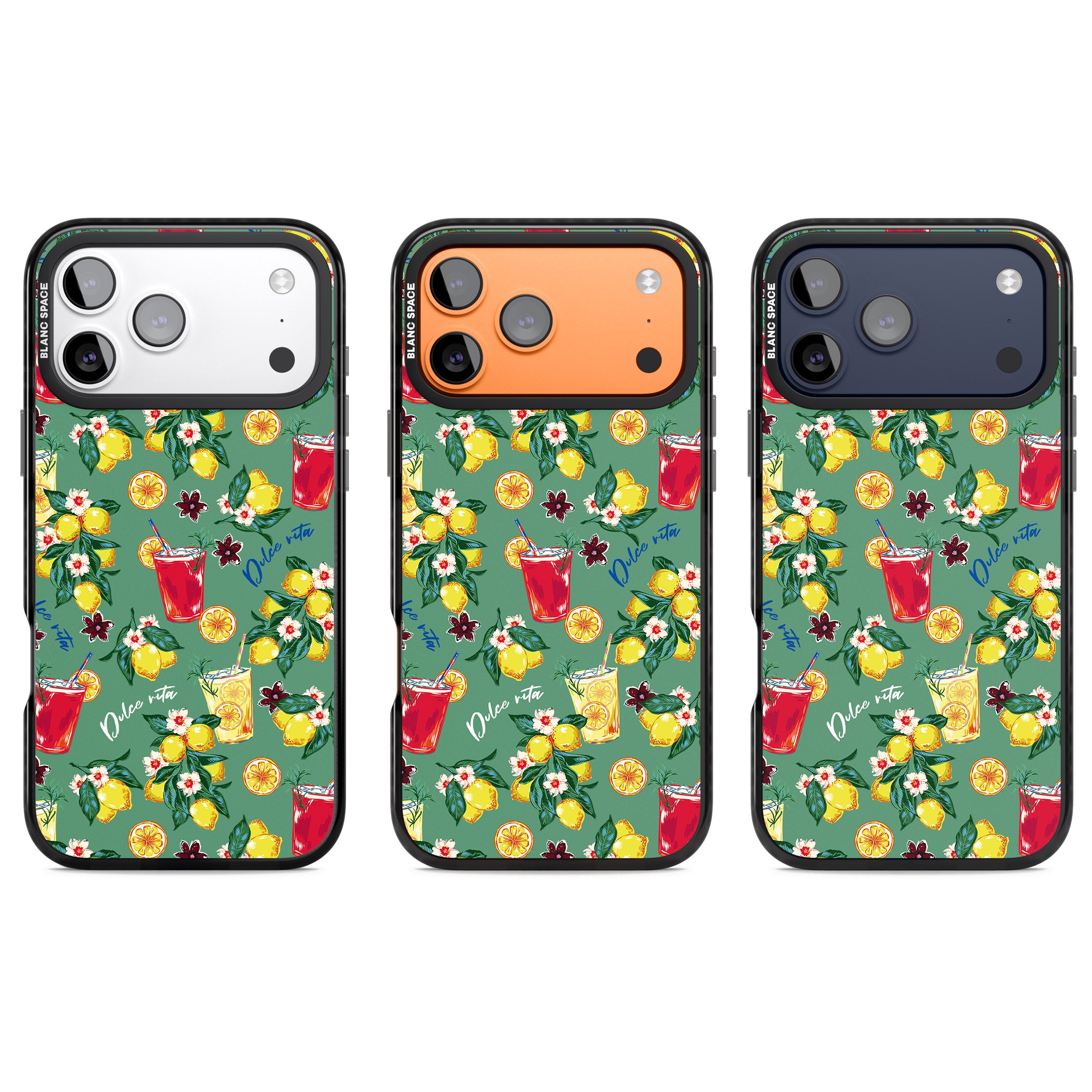 Lemon Cocktails iPhone 17 Pro Impact Pro Black Phone Case APT Impact Protection