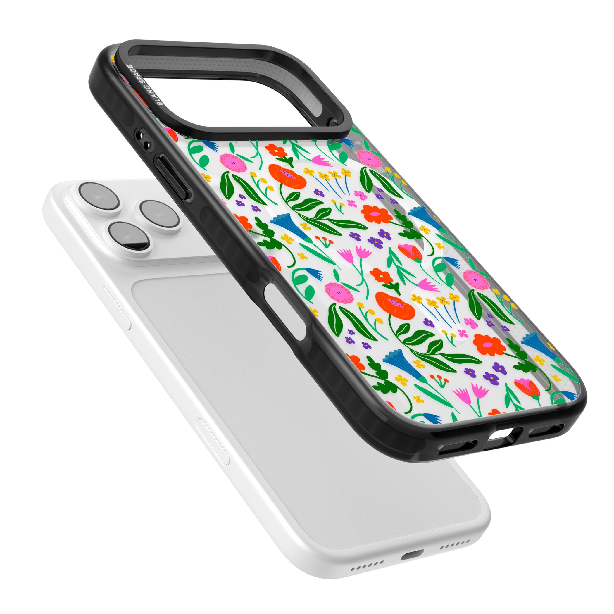 Summer Floral Fiesta iPhone 17 Pro Max Impact Pro Black Phone Case Colours