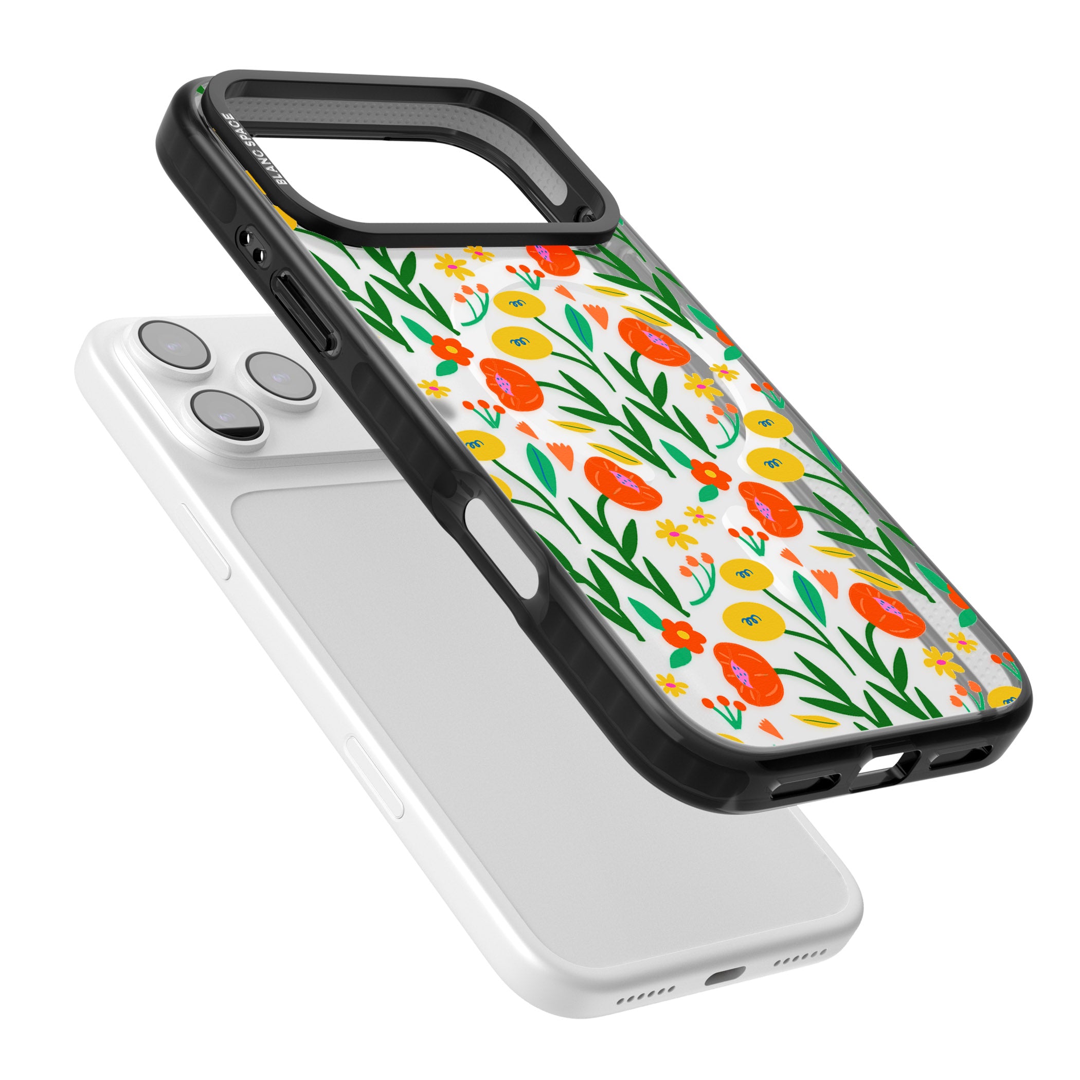 Summer Flower Fiesta iPhone 17 Pro Impact Pro Black Phone Case Colours