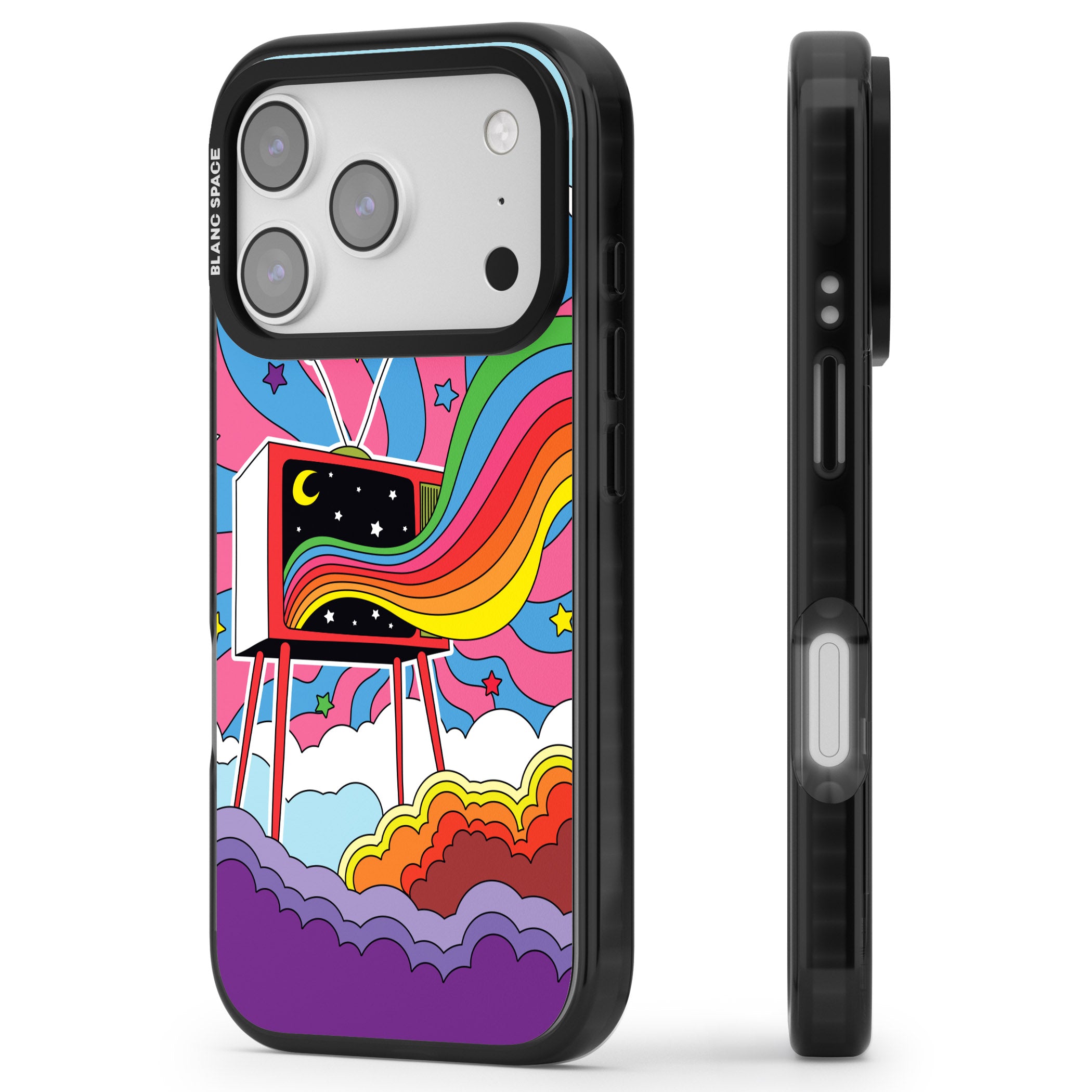 Tv Captivation iPhone 17 Pro Impact Pro Black Phone Case Side Profile