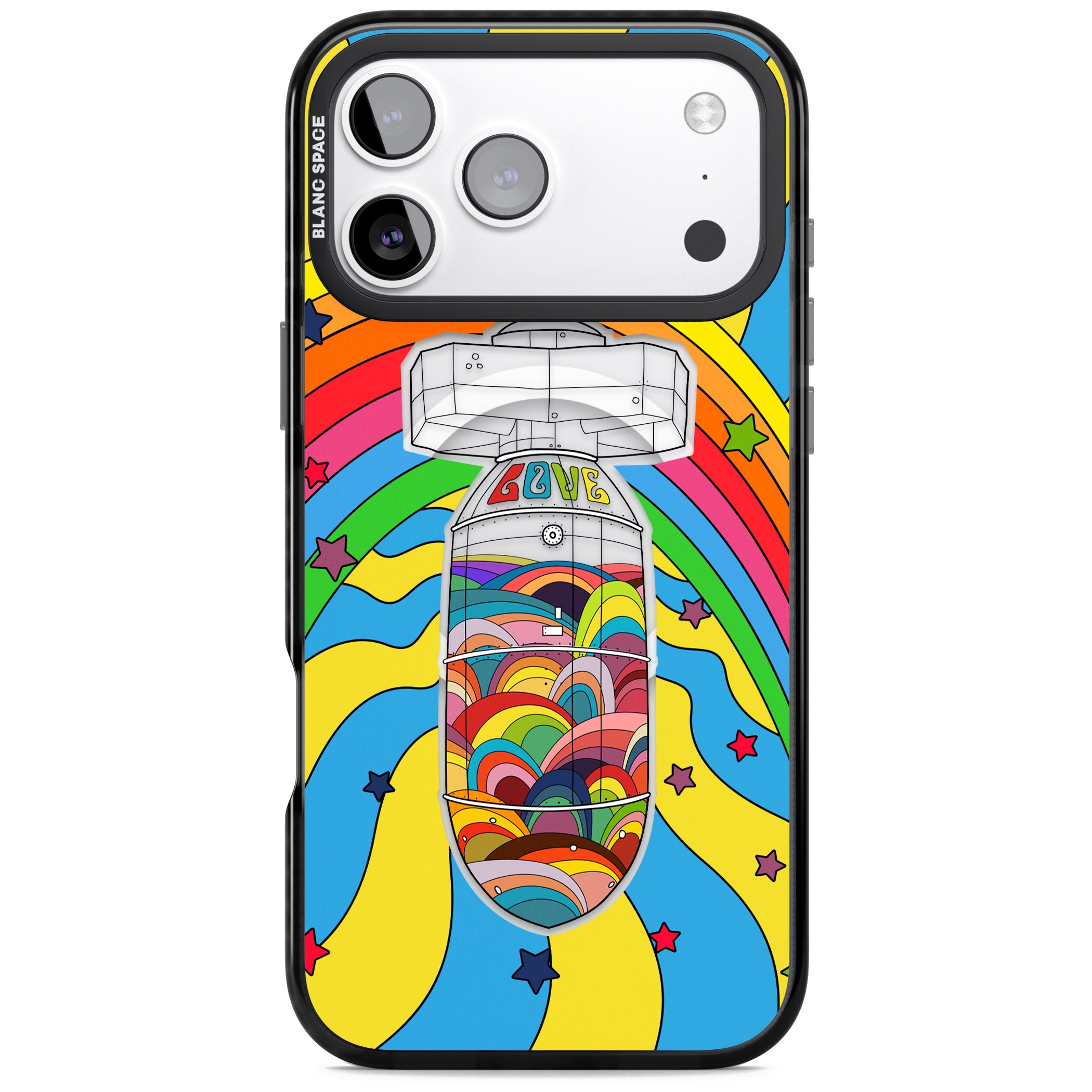 Love Bomb iPhone 17 Pro Impact Pro Black Phone Case