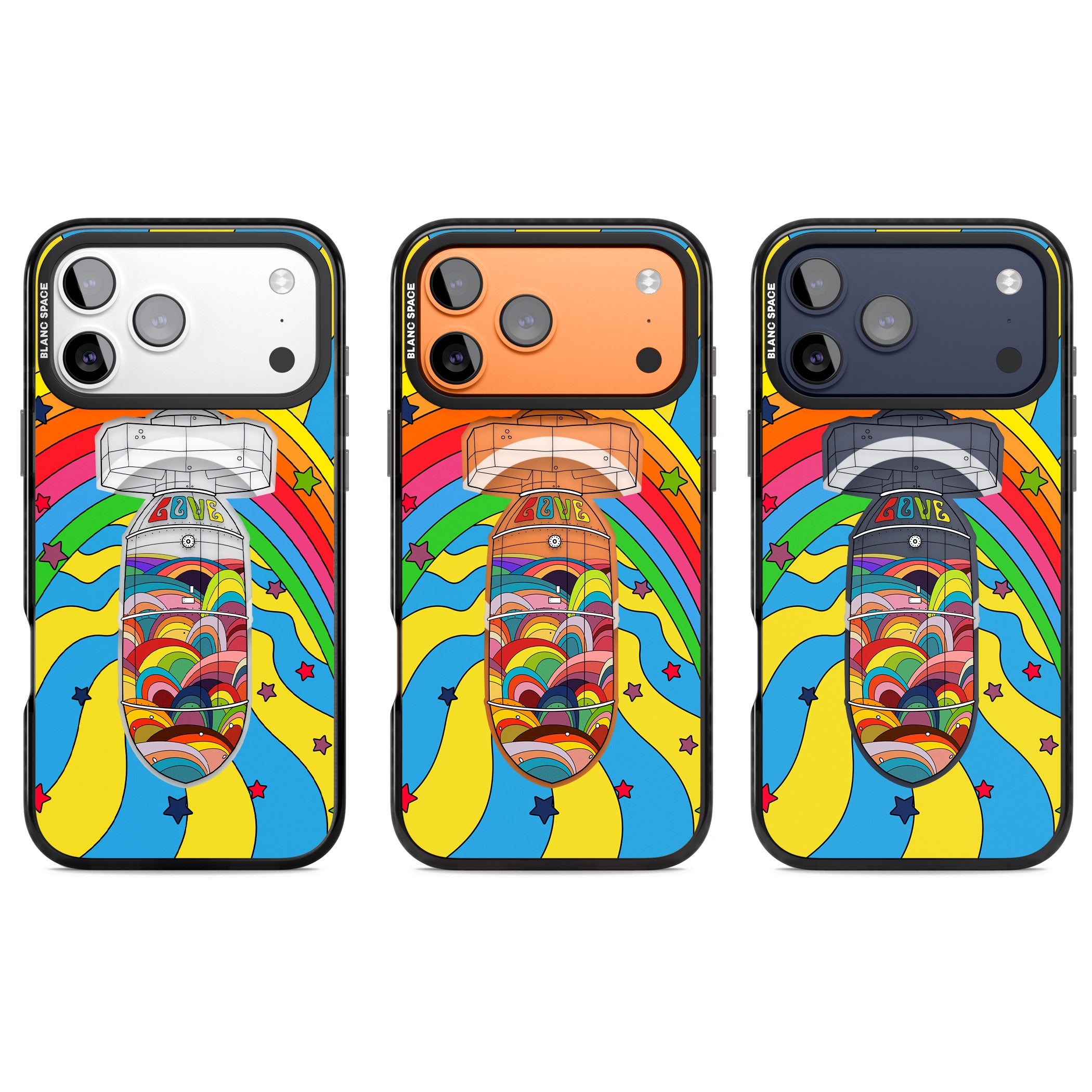 Love Bomb iPhone 17 Pro Impact Pro Black Phone Case APT Impact Protection