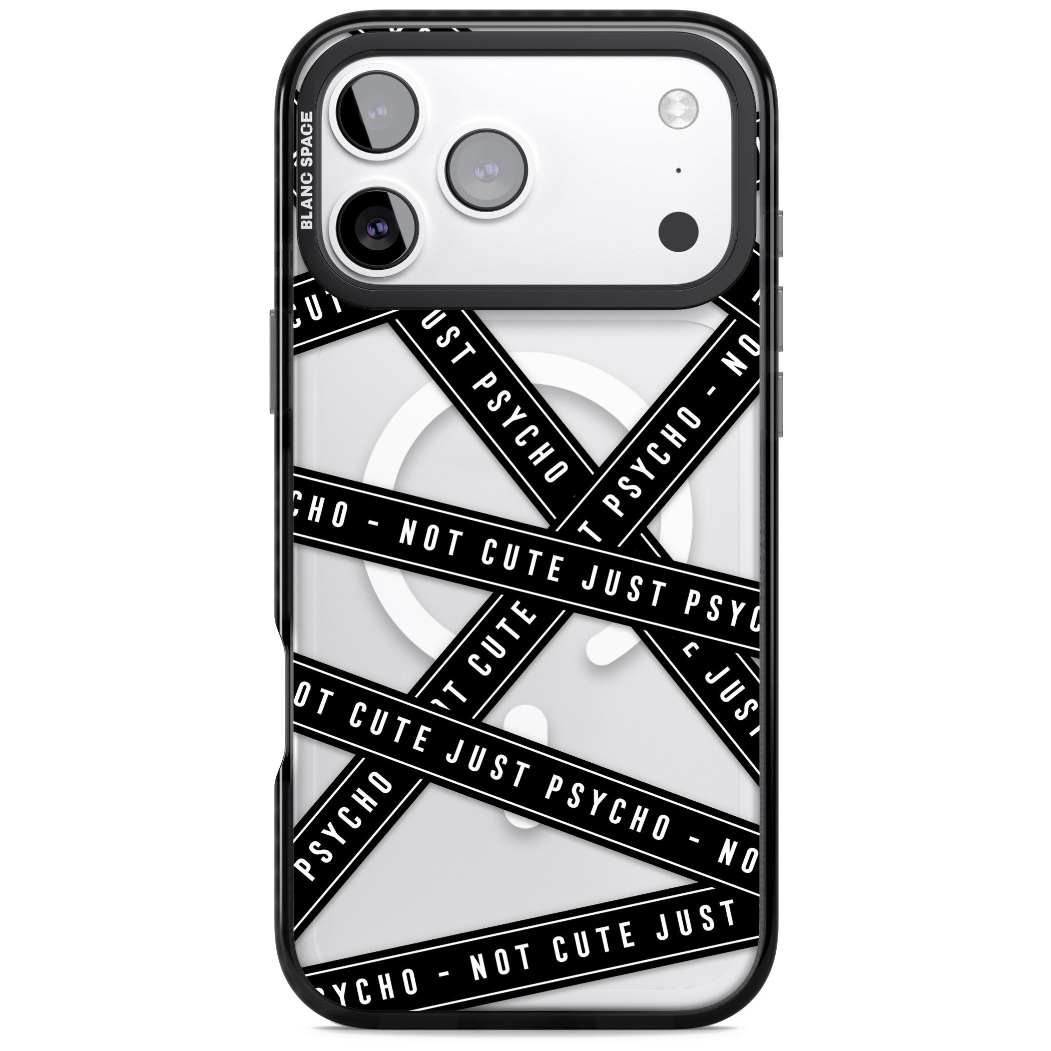 Not Cute Just Psycho iPhone 17 Pro Impact Pro Black Phone Case