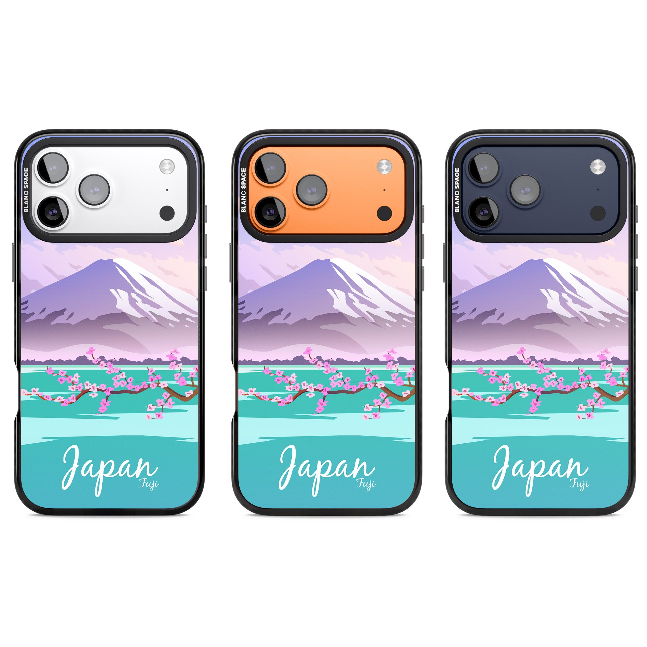 Vintage Travel Poster Japan iPhone 17 Pro Impact Pro Black Phone Case APT Impact Protection