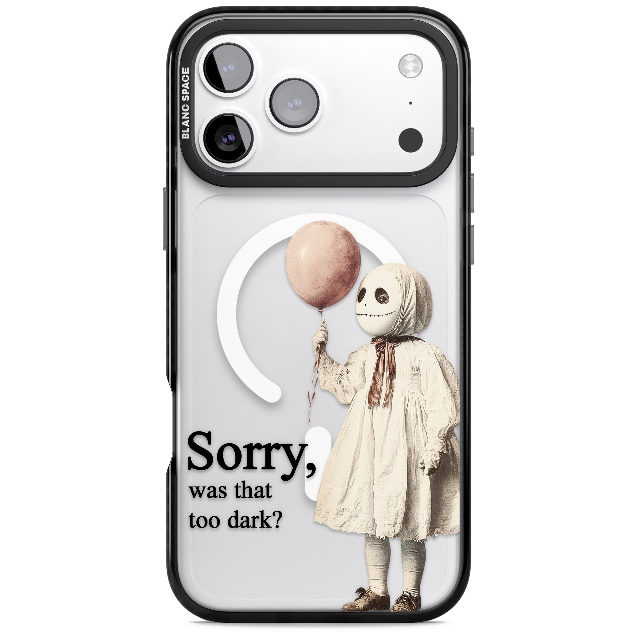 Sorry Was That Too Dark iPhone 17 Pro Impact Pro Black Phone Case