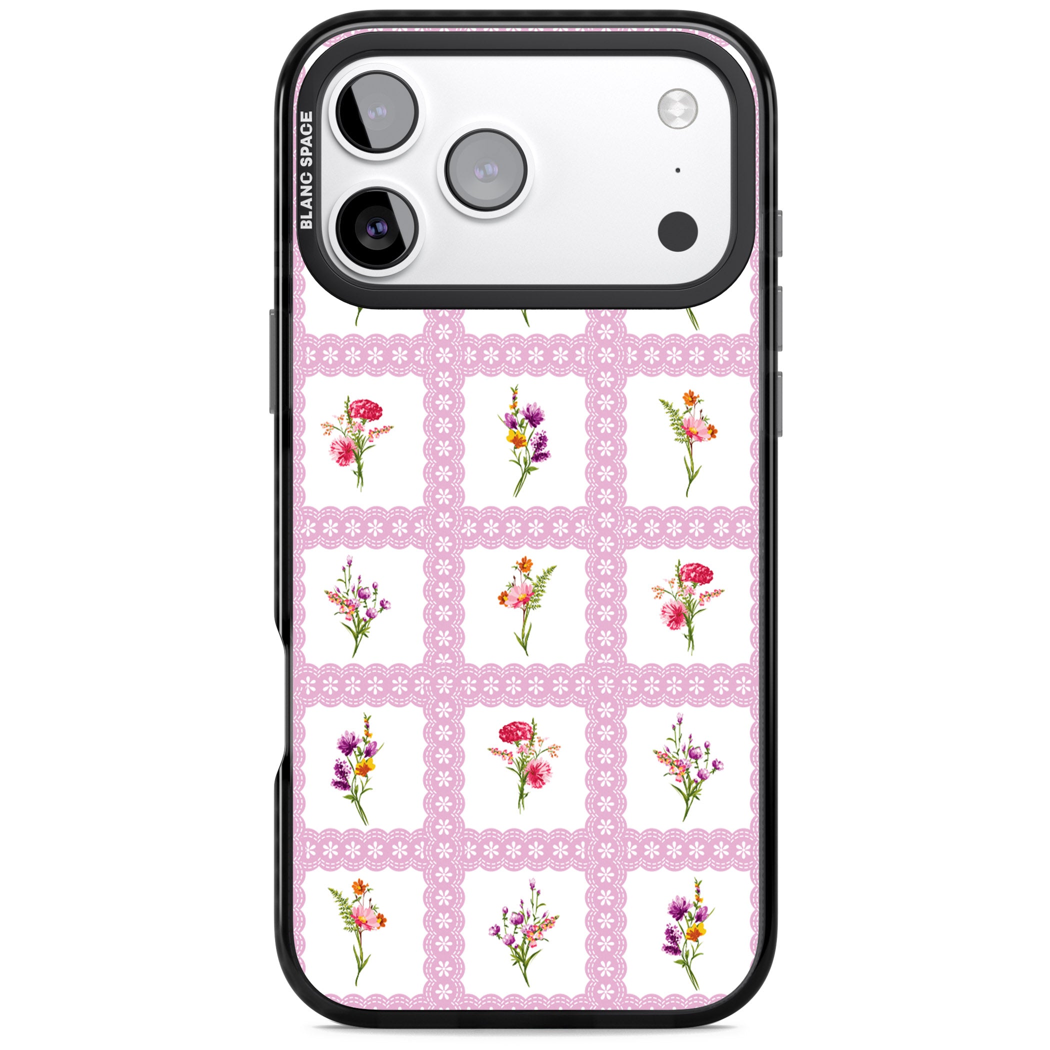 Wildflower Windows iPhone 17 Pro Impact Pro Black Phone Case