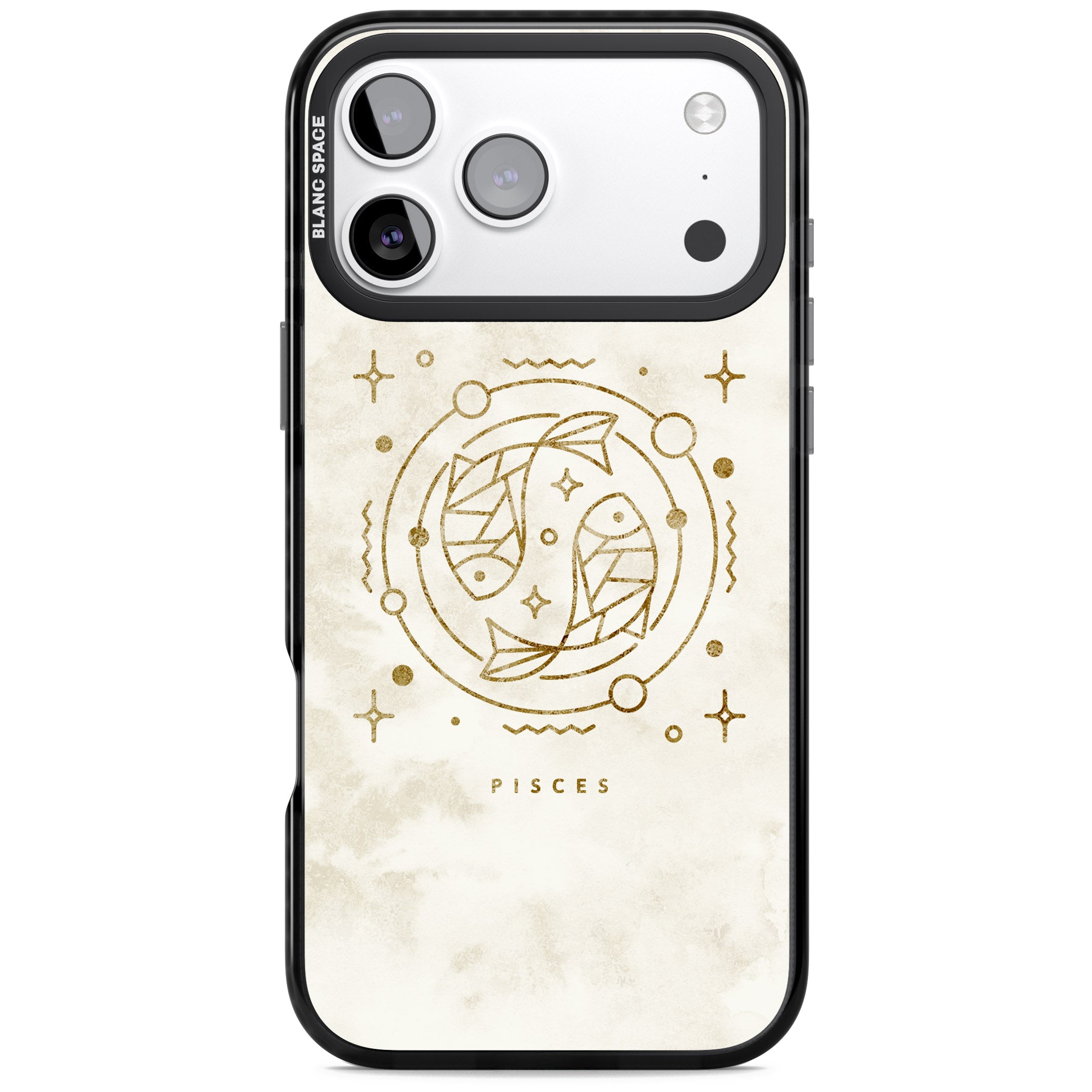 Pisces Emblem iPhone 17 Pro Impact Pro Black Phone Case