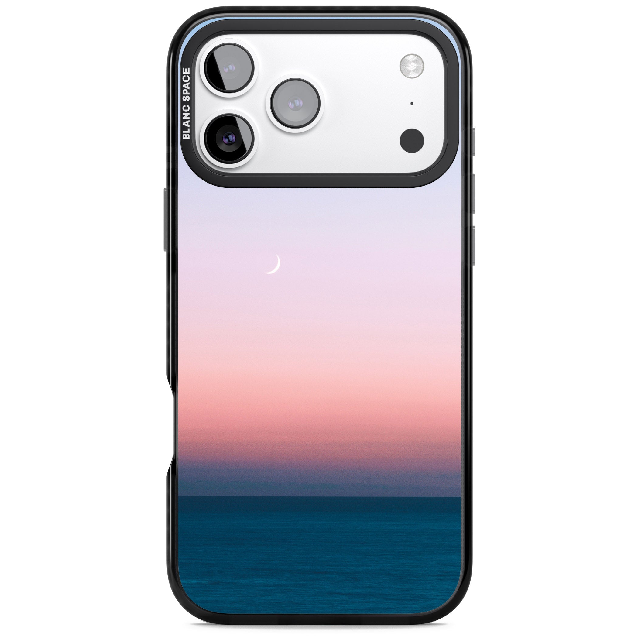 Pastel Ocean Sunset iPhone 17 Pro Impact Black Phone Case