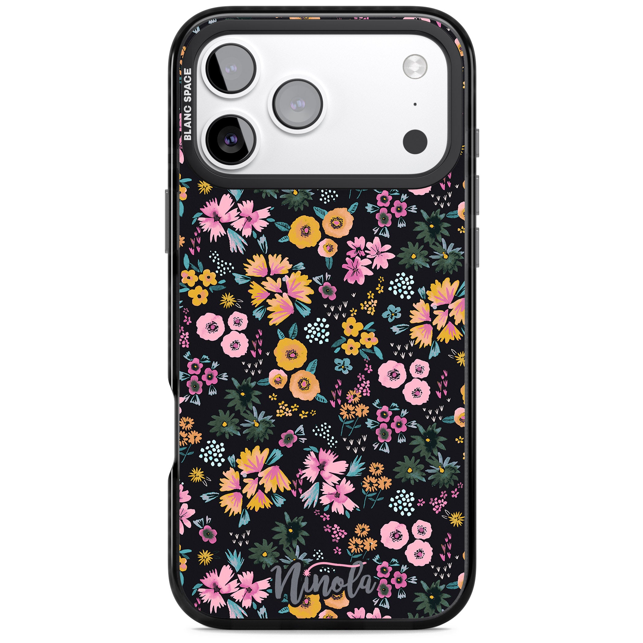Blossom Field iPhone 17 Pro Impact Black Phone Case